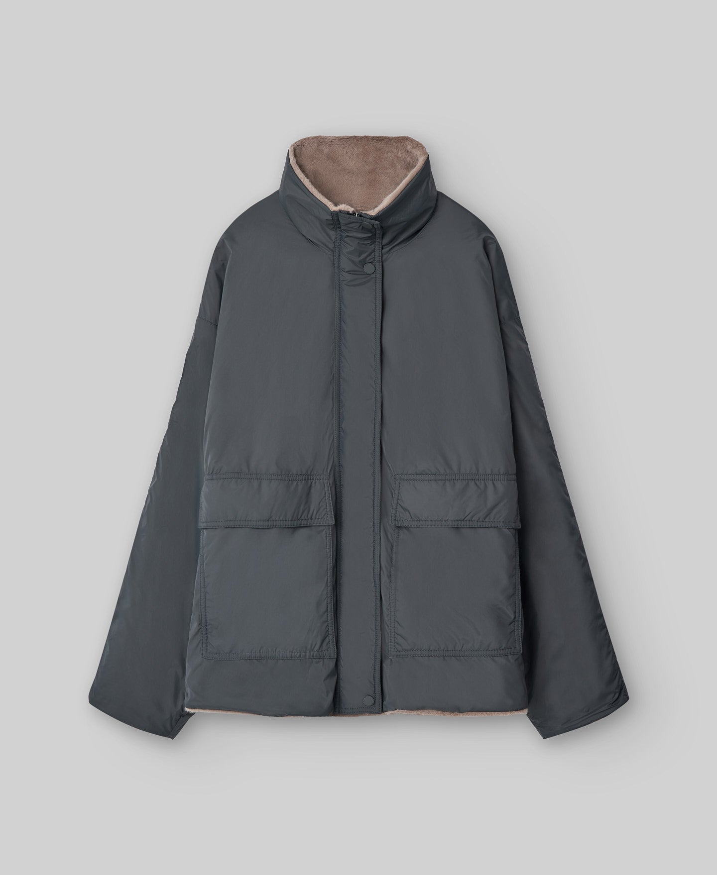Naylon jacket woman in ike green