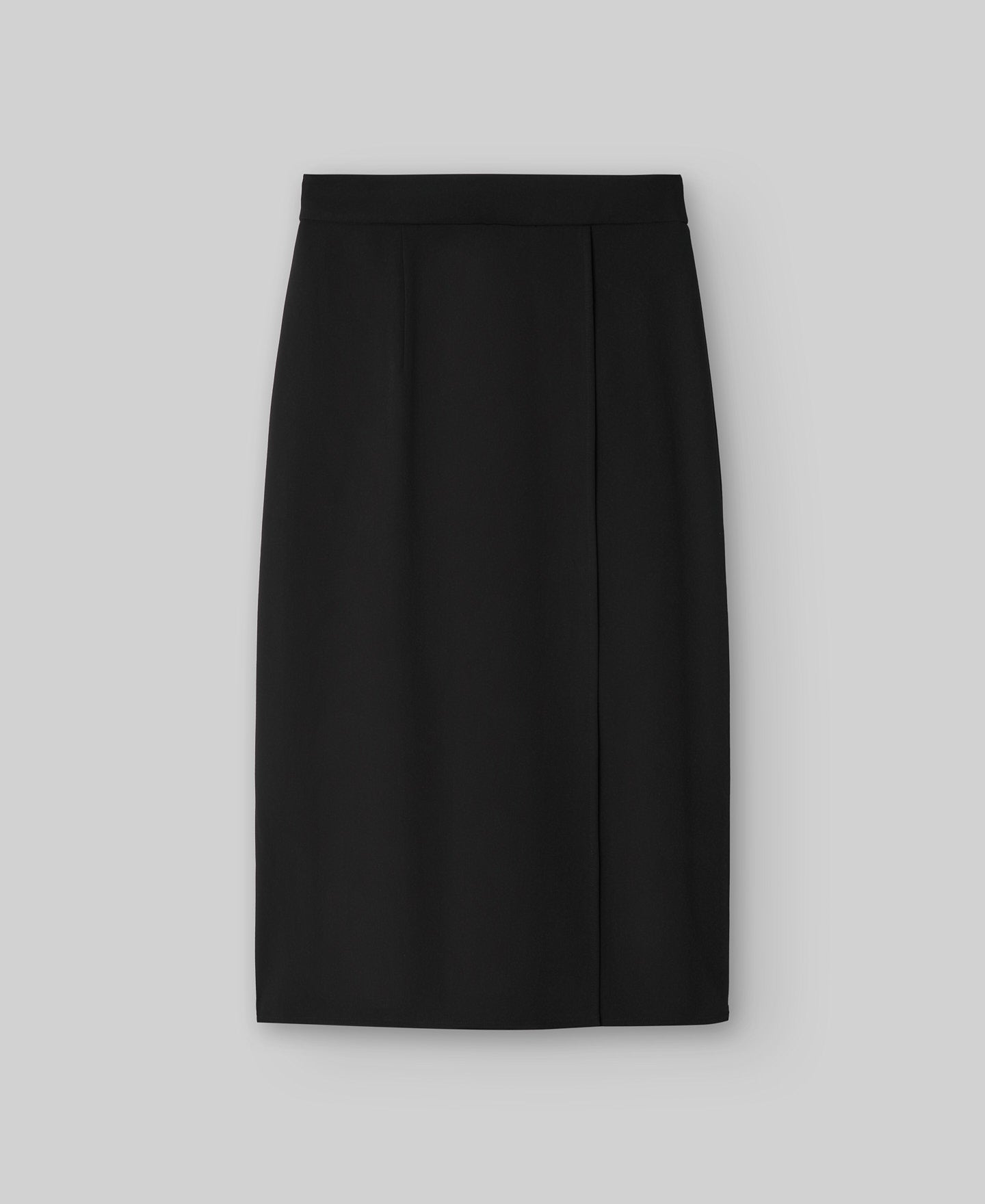 Flared midi skirt woman in black