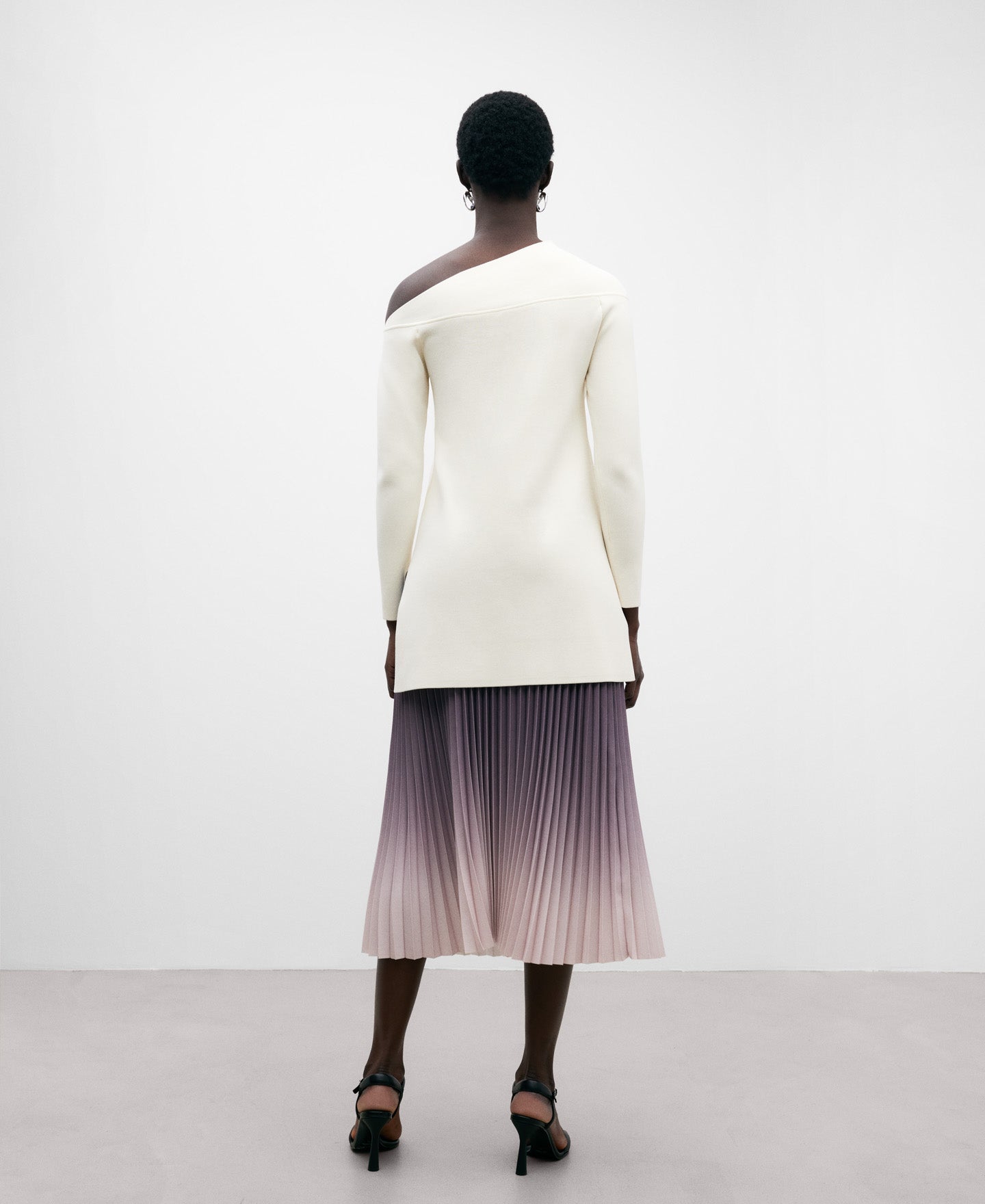 Long Pleated Skirt Woman