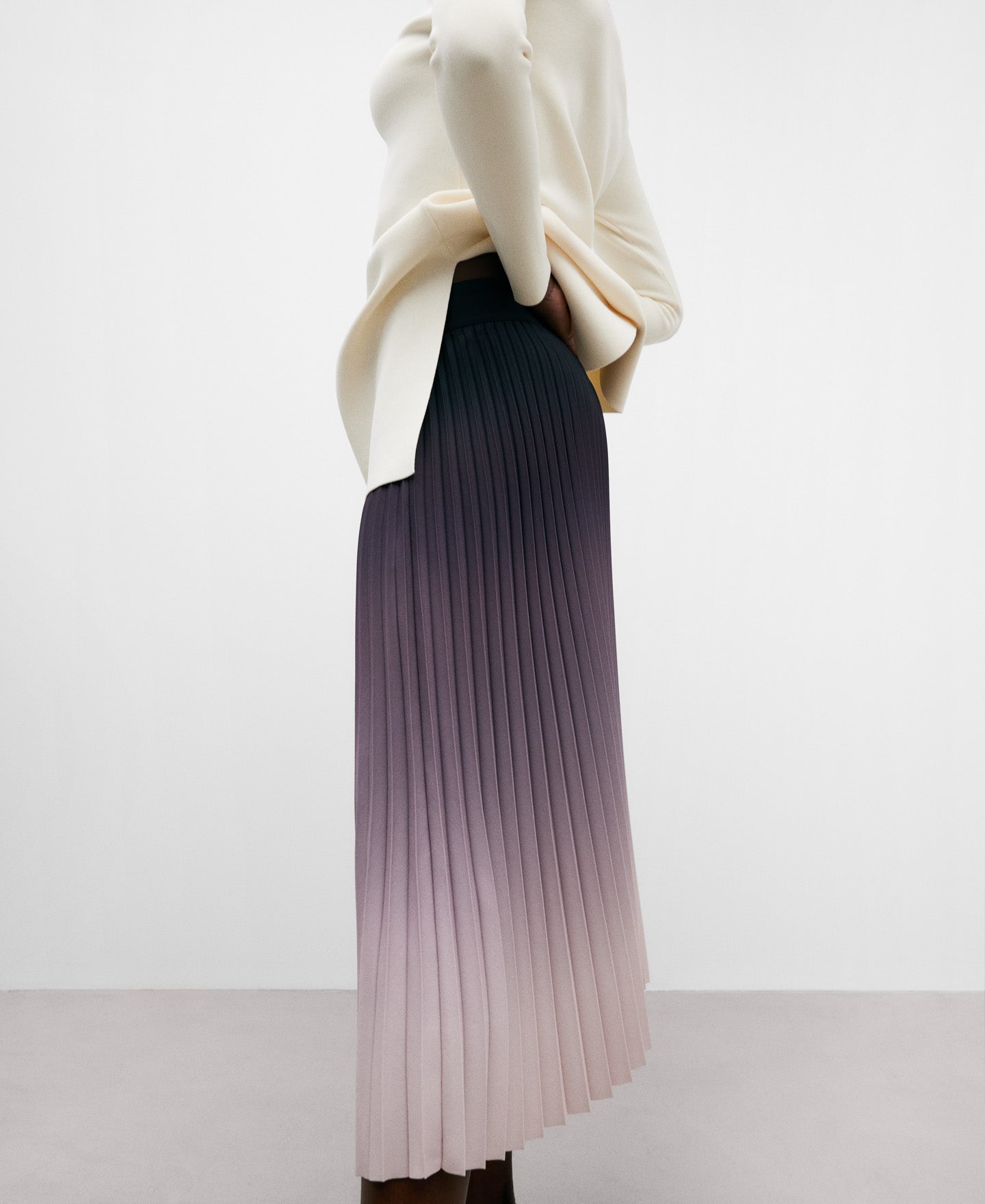 Long Pleated Skirt Woman