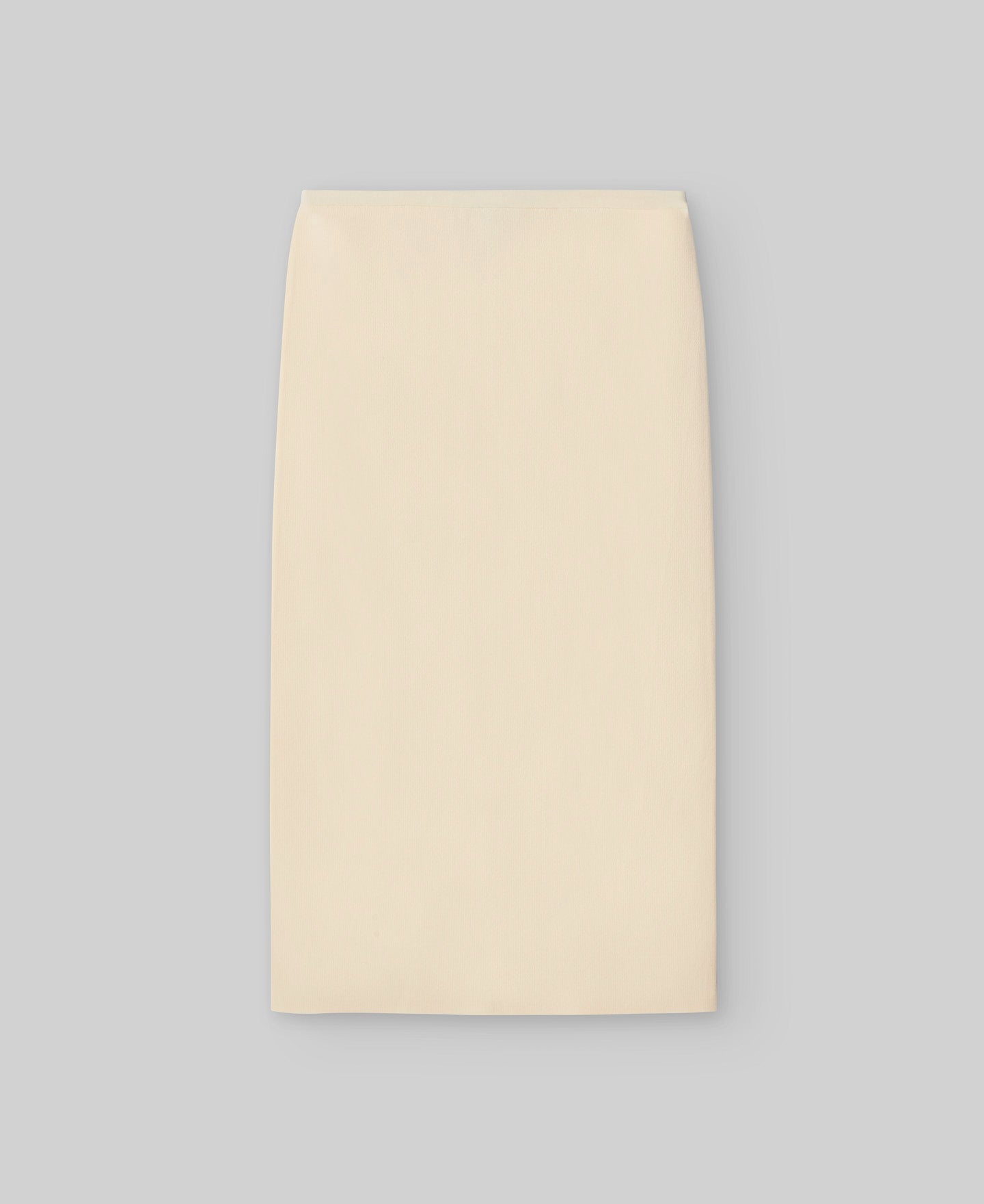 Ecru knit skirt woman in light cream