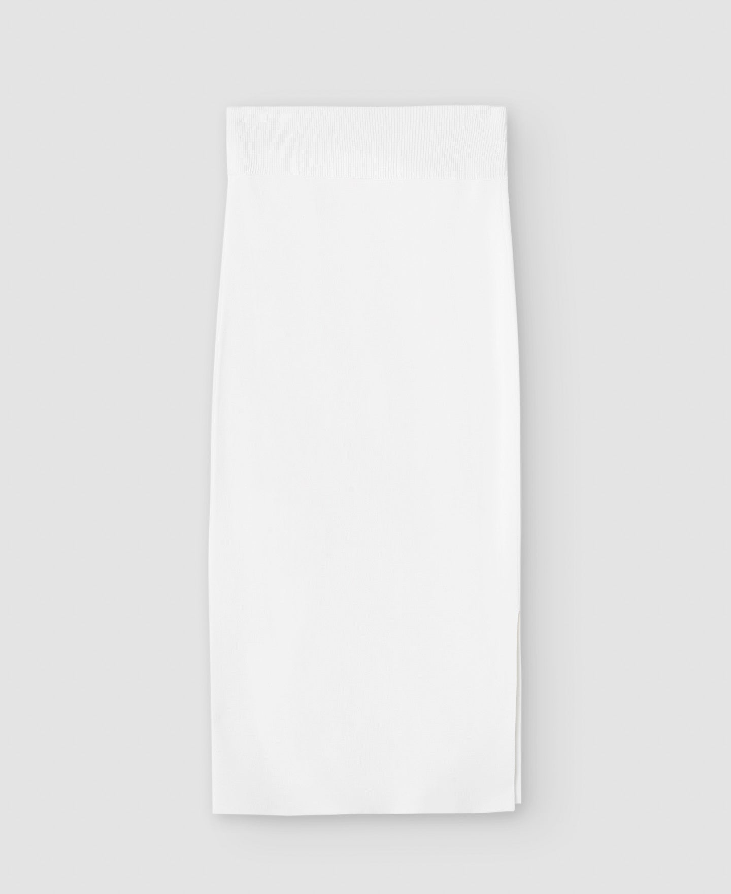 Ecru Asymmetrical Viscose Skirt