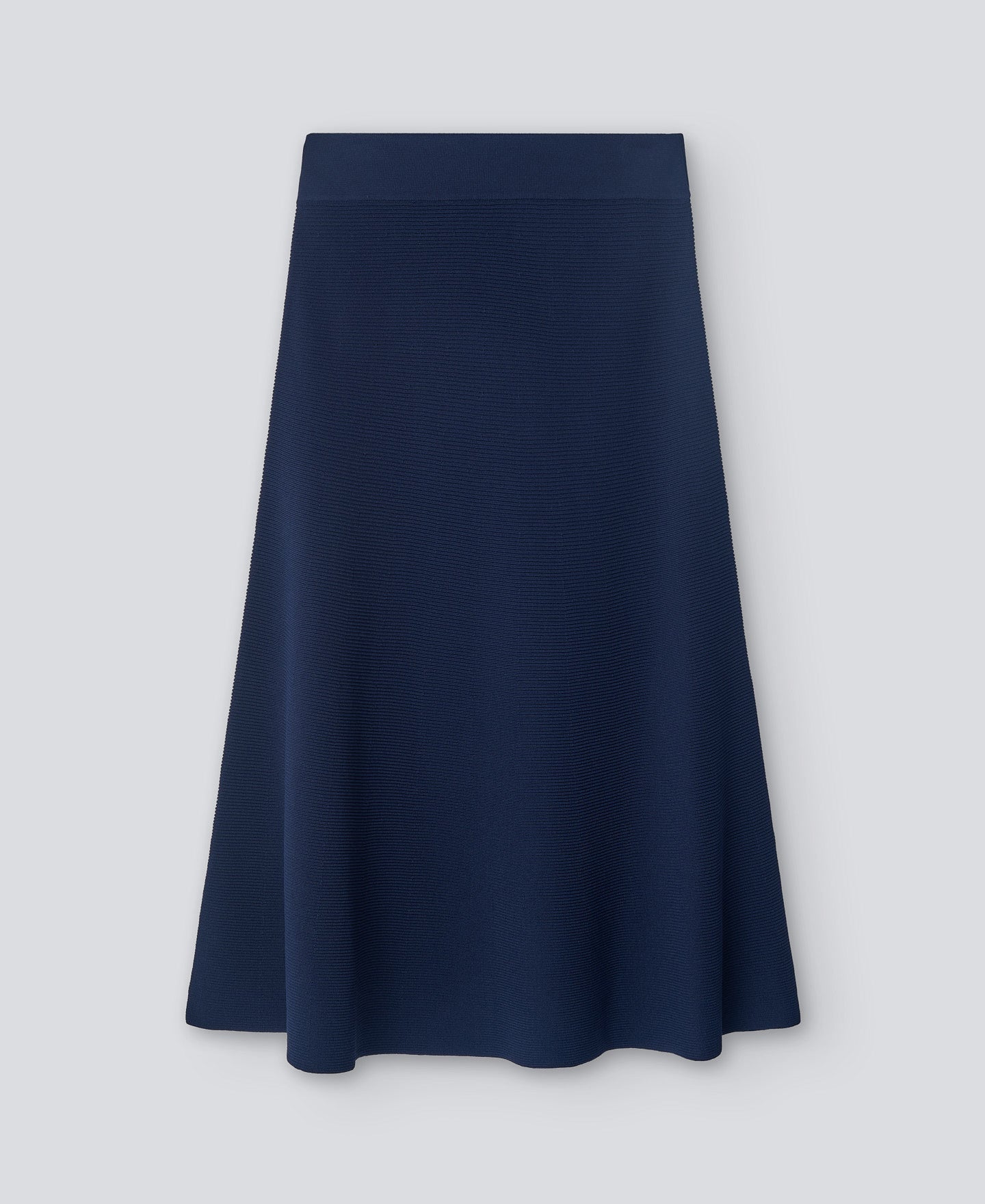 Navy Blue A-Line Long Skirt