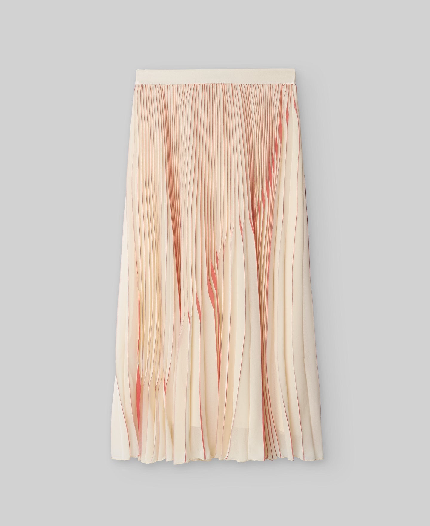 Ecru pleated skirt woman in ecru