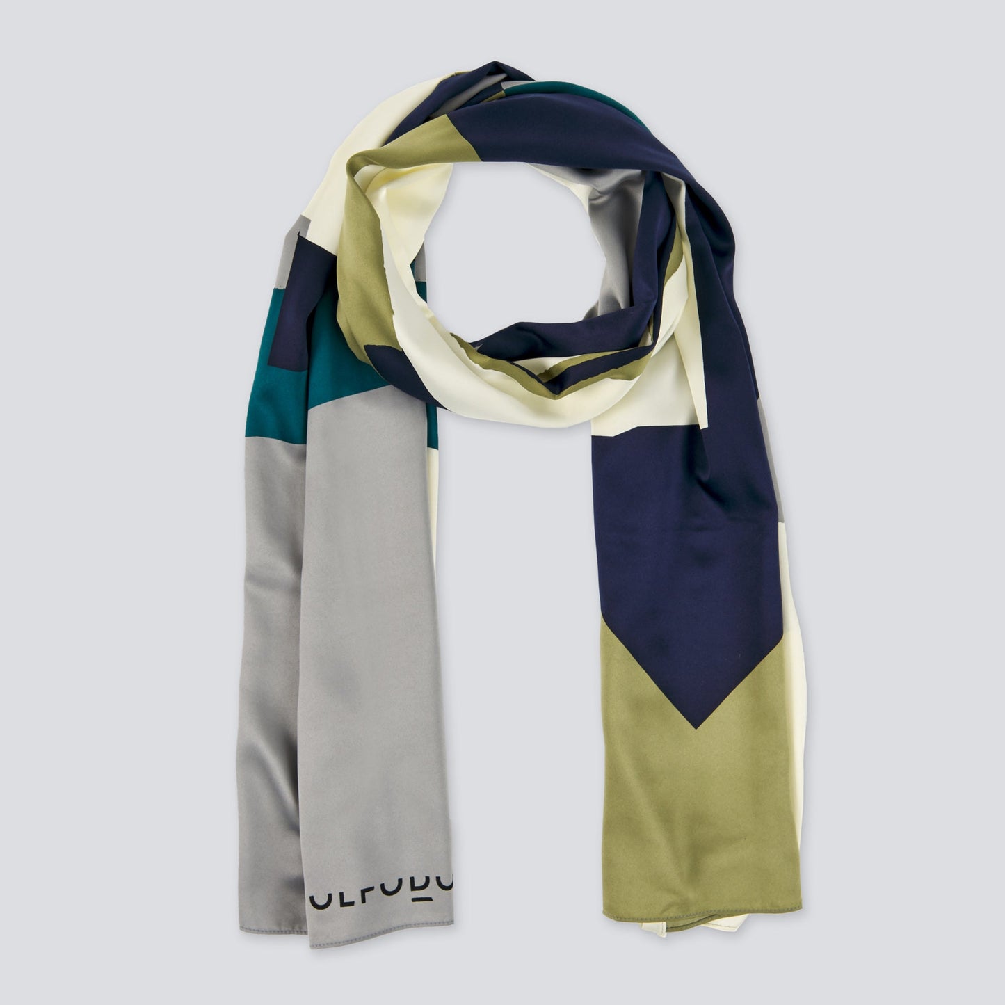 Navy Blue Printed Shawl