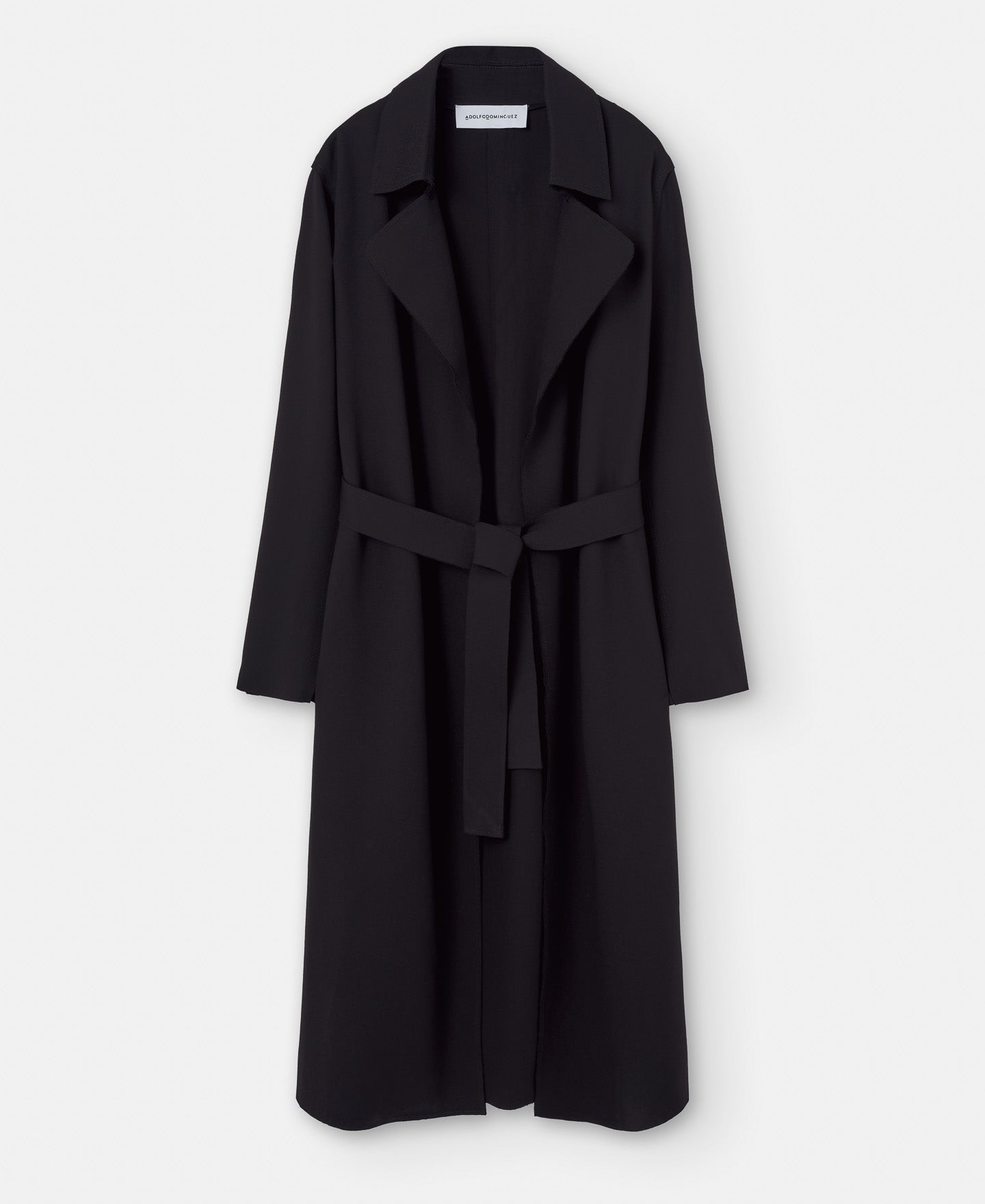 Black Responsible Viscose Knitted Gabardine