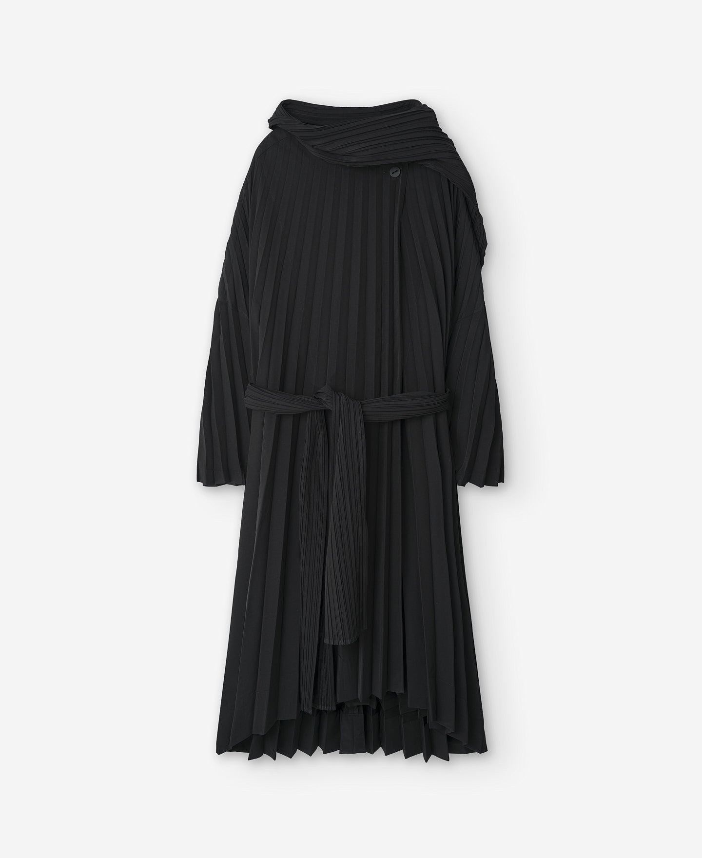 Long Crinkle Trench Coat Woman