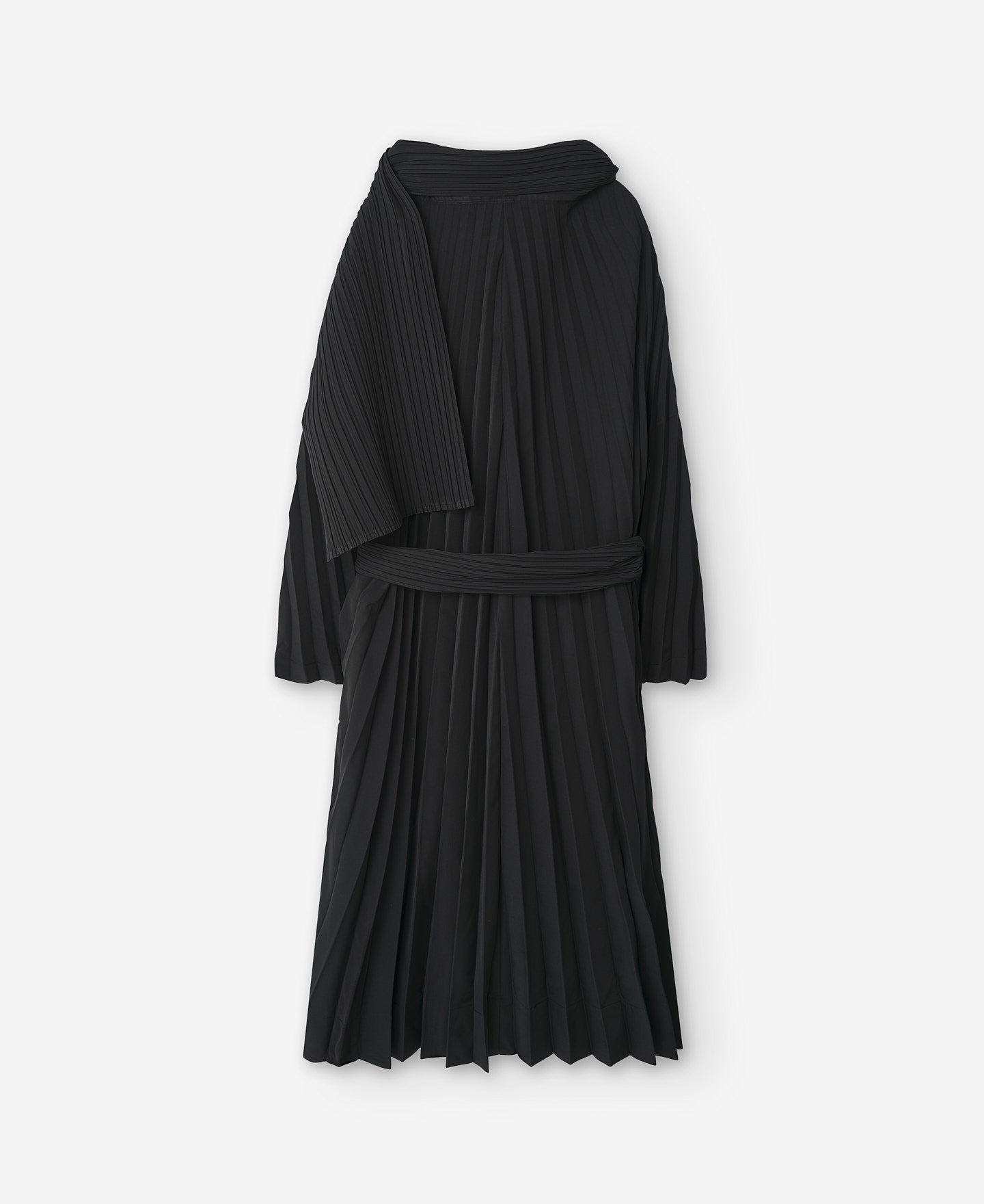 Long Crinkle Trench Coat Woman