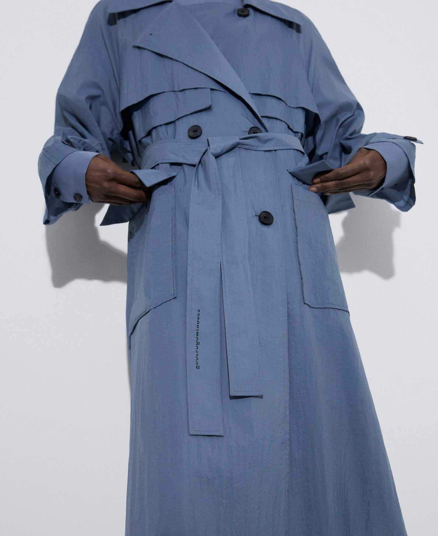 Blue/Grey Ultralight Nylon Mackintosh