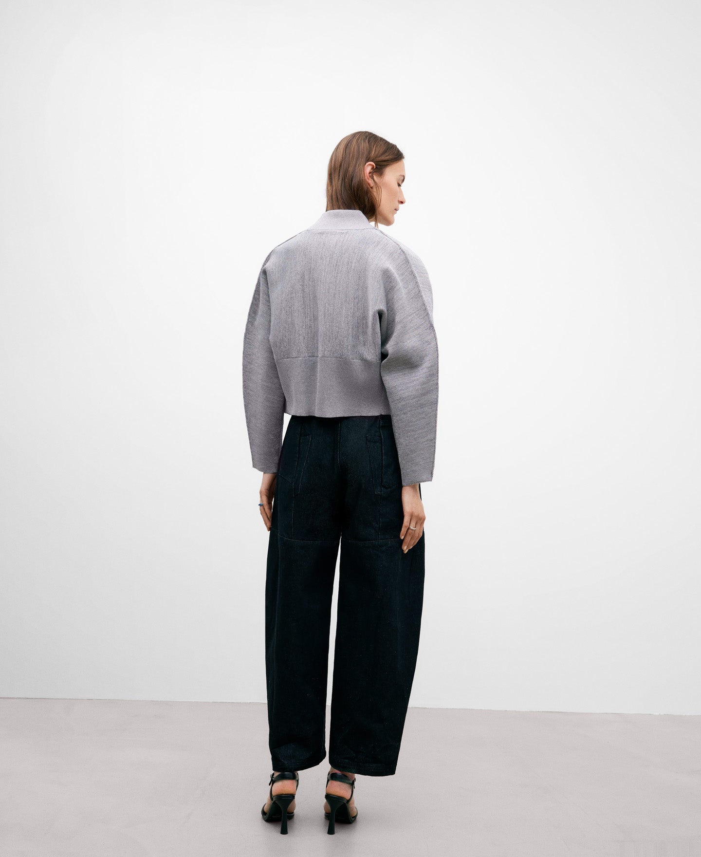 Women's Knitted Bomber Jacket