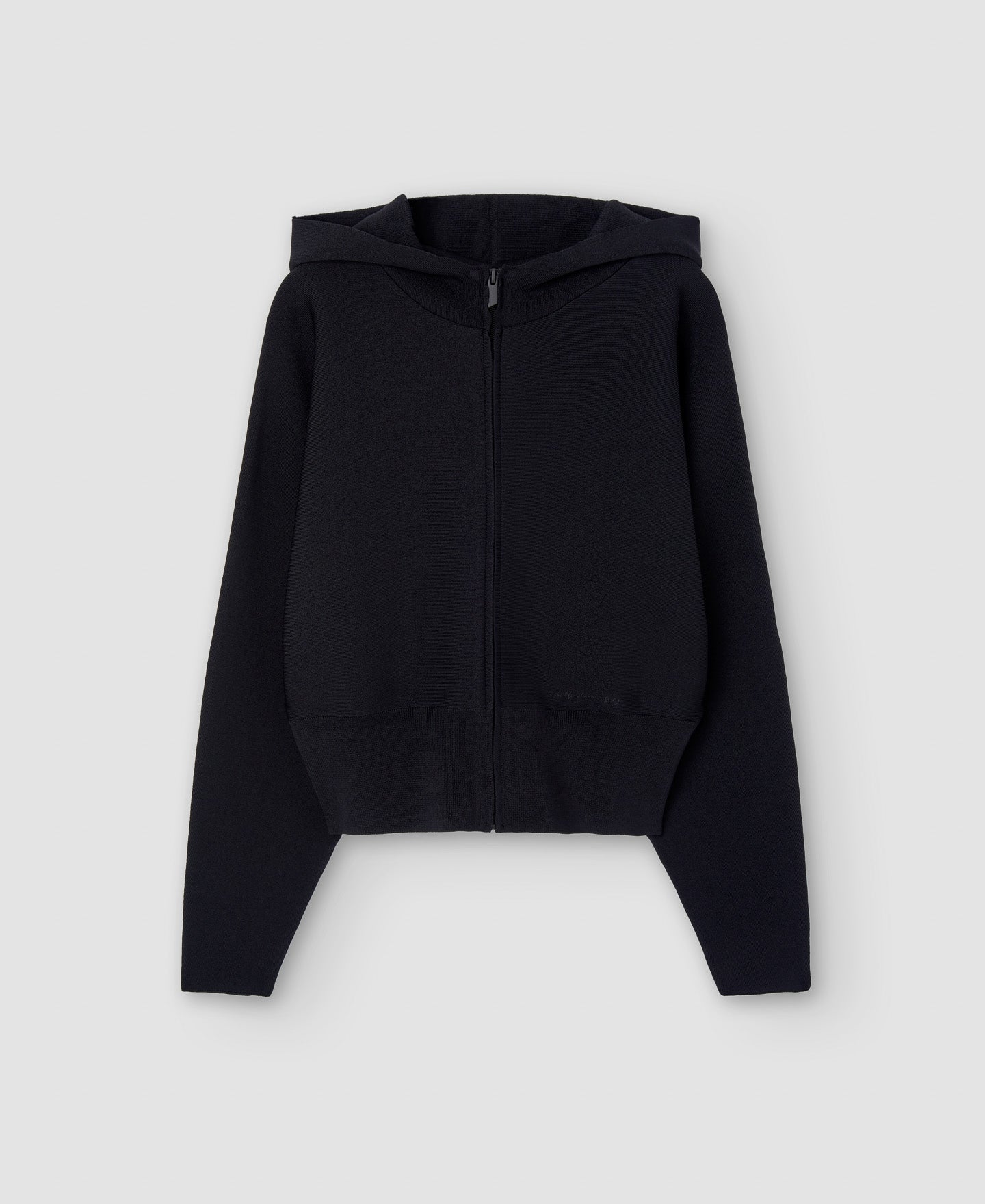 Black Viscose And Nylon Jacket