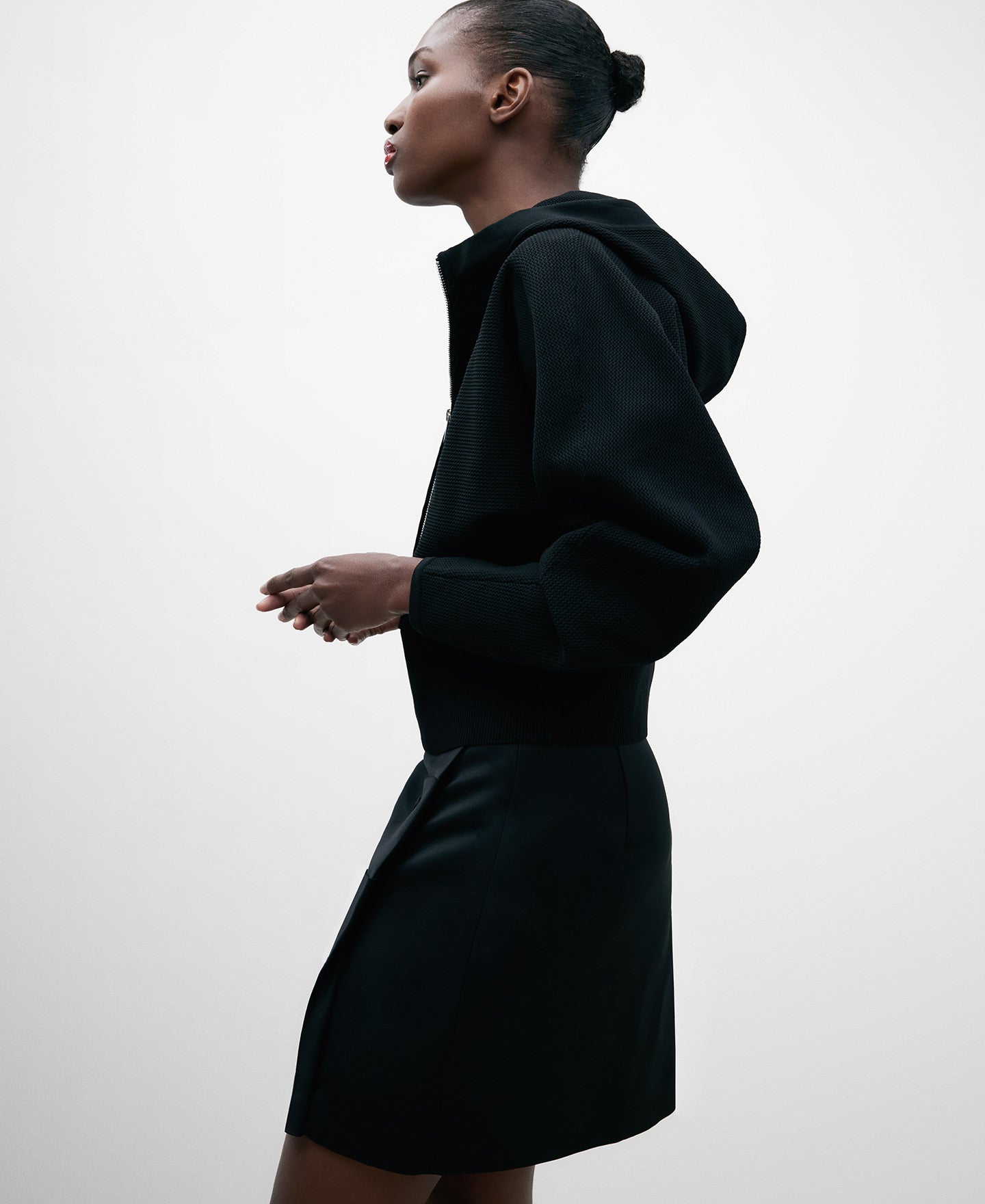 Knitted Recycled Polyester Hoodie