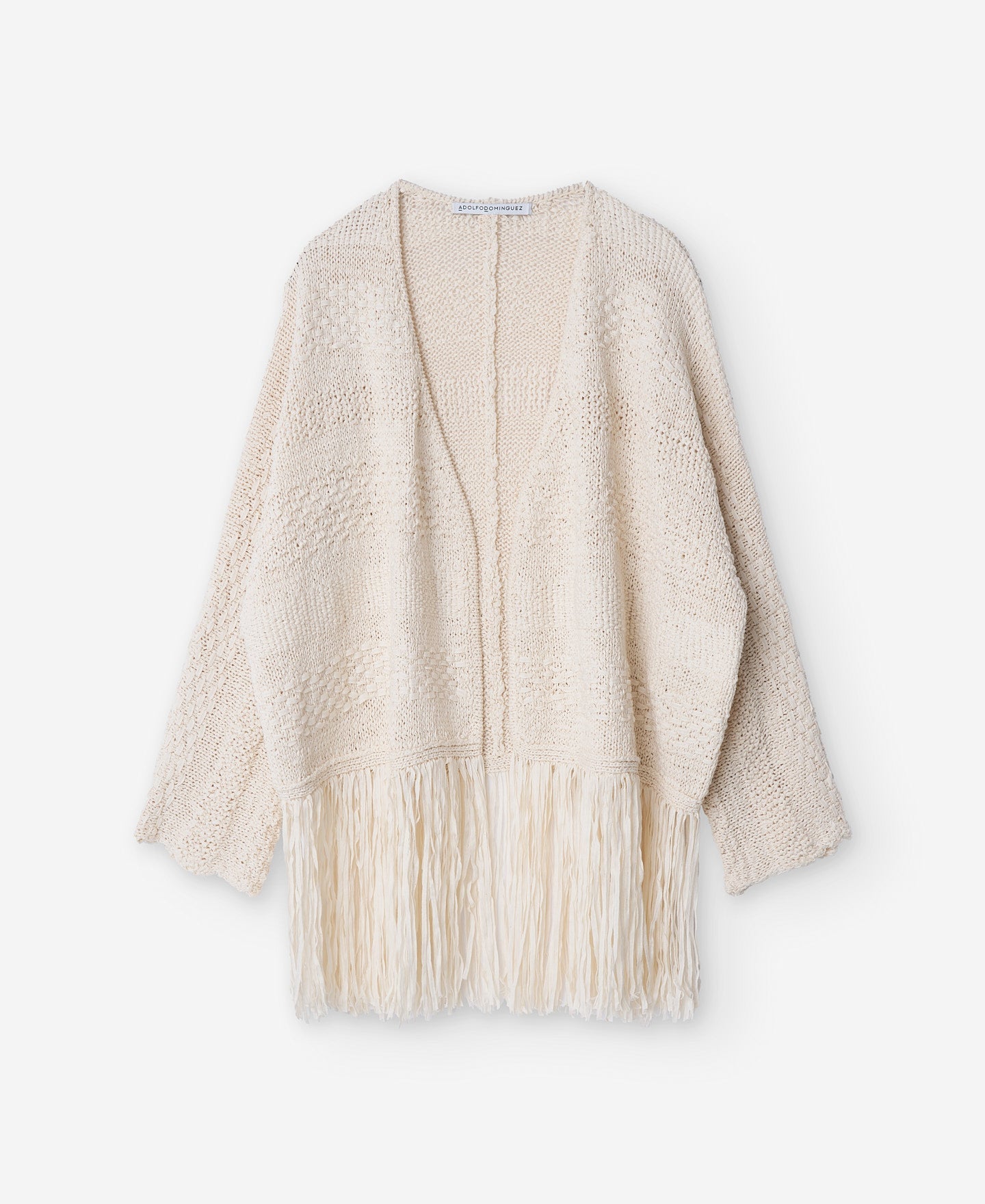 Knitted Fringed Edge Jacket