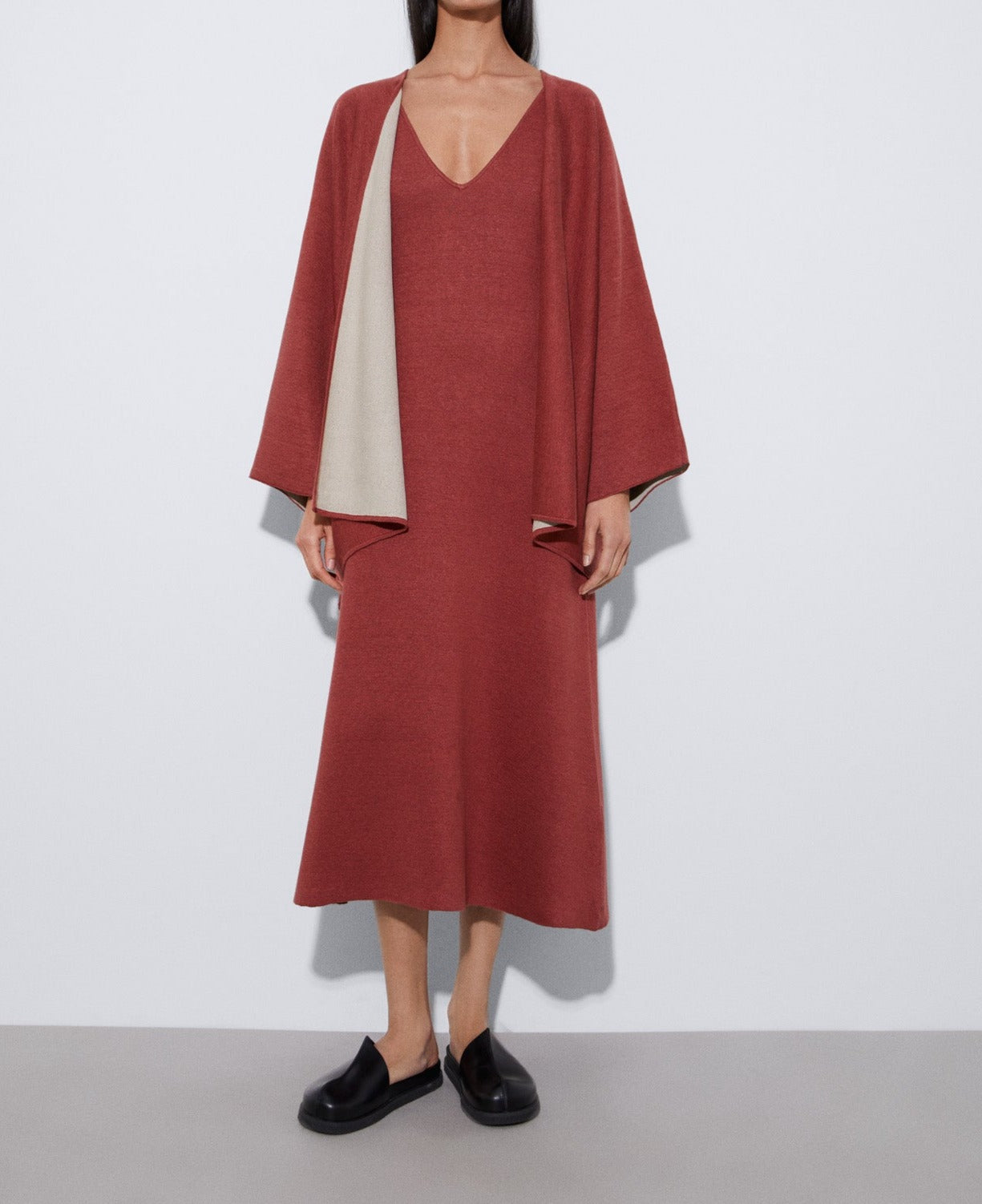 Brick Red Japanese Sleeve Jacket