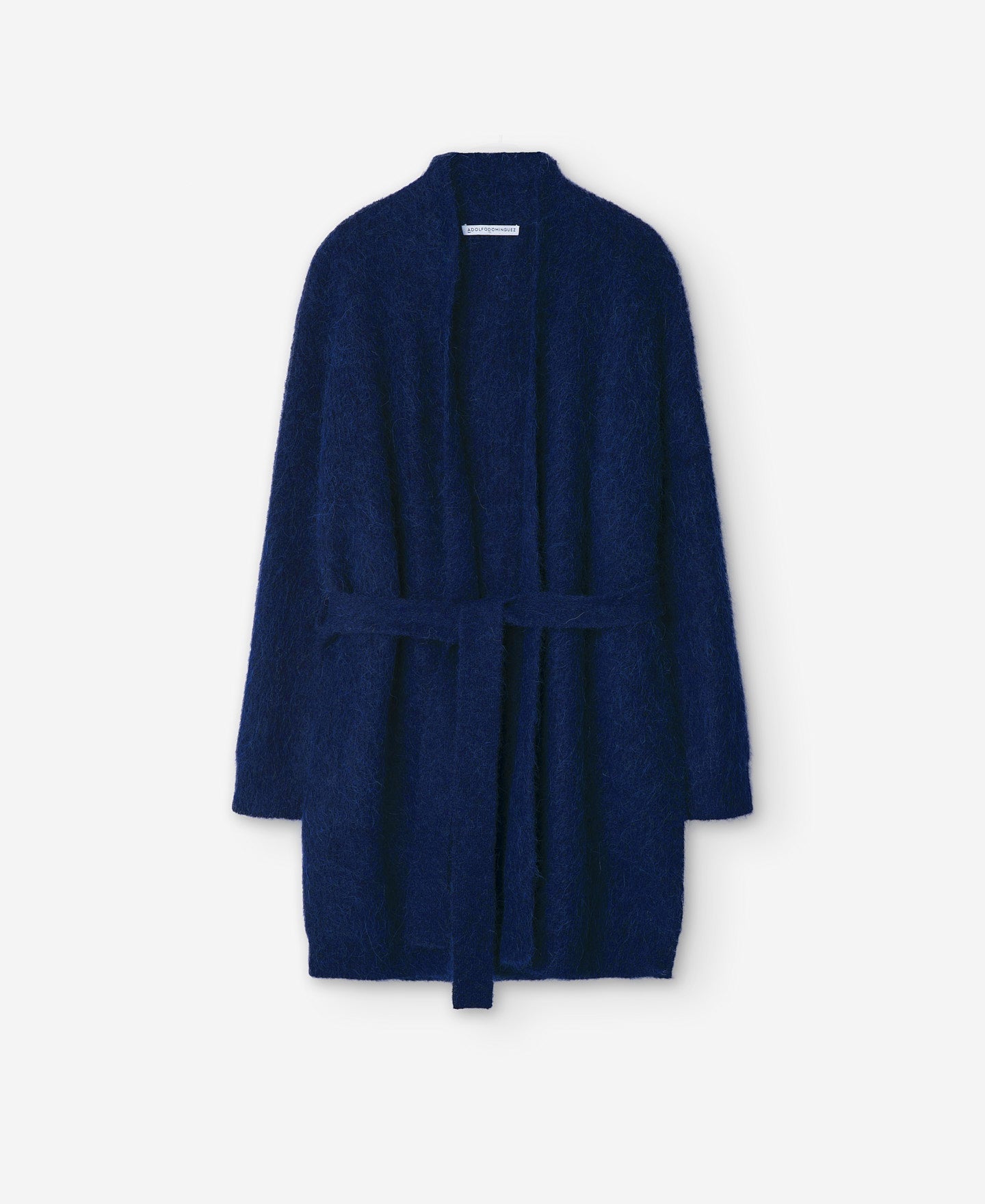 Long Knitted Jacket In Alpaca Fabric