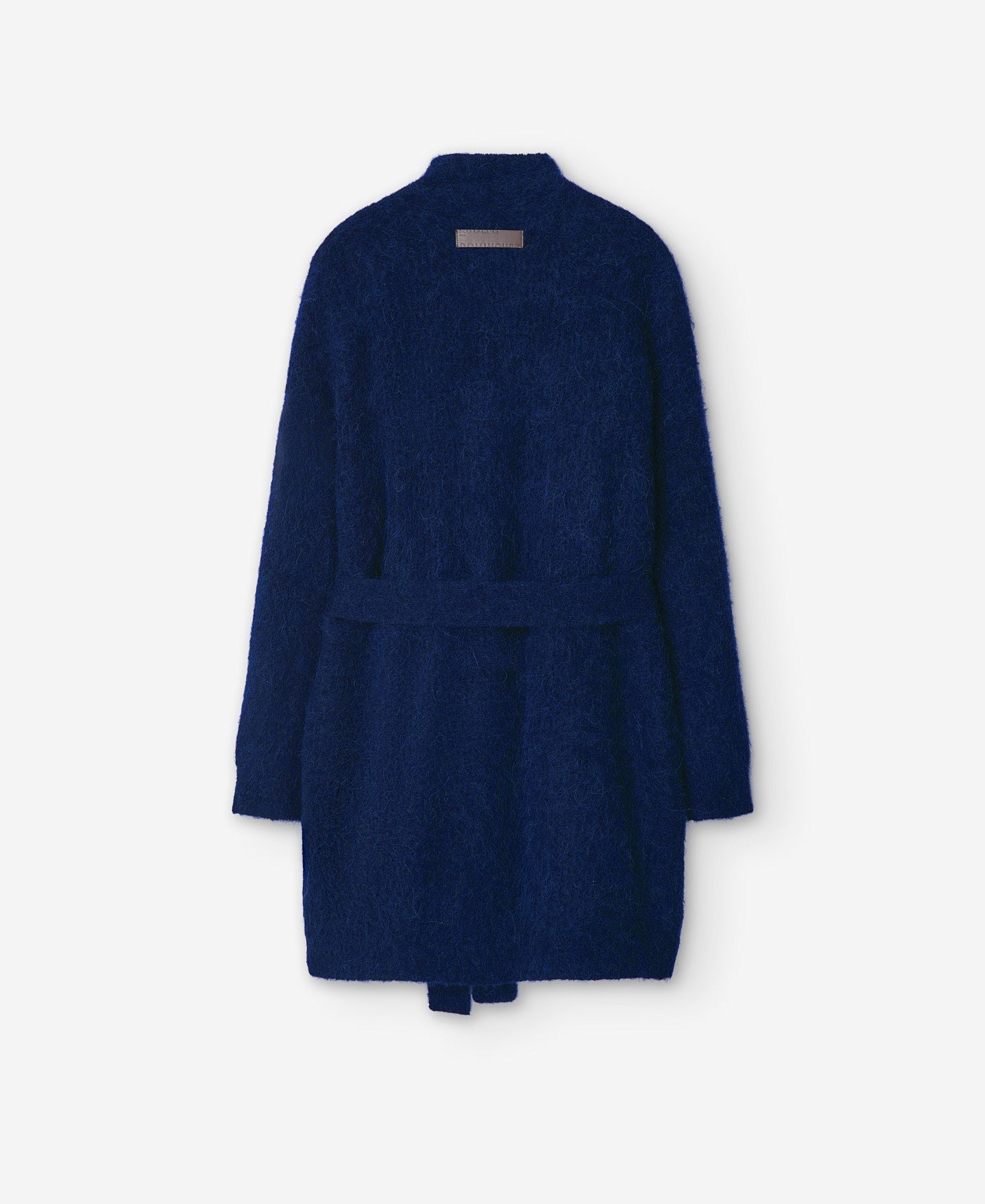 Long Knitted Jacket In Alpaca Fabric