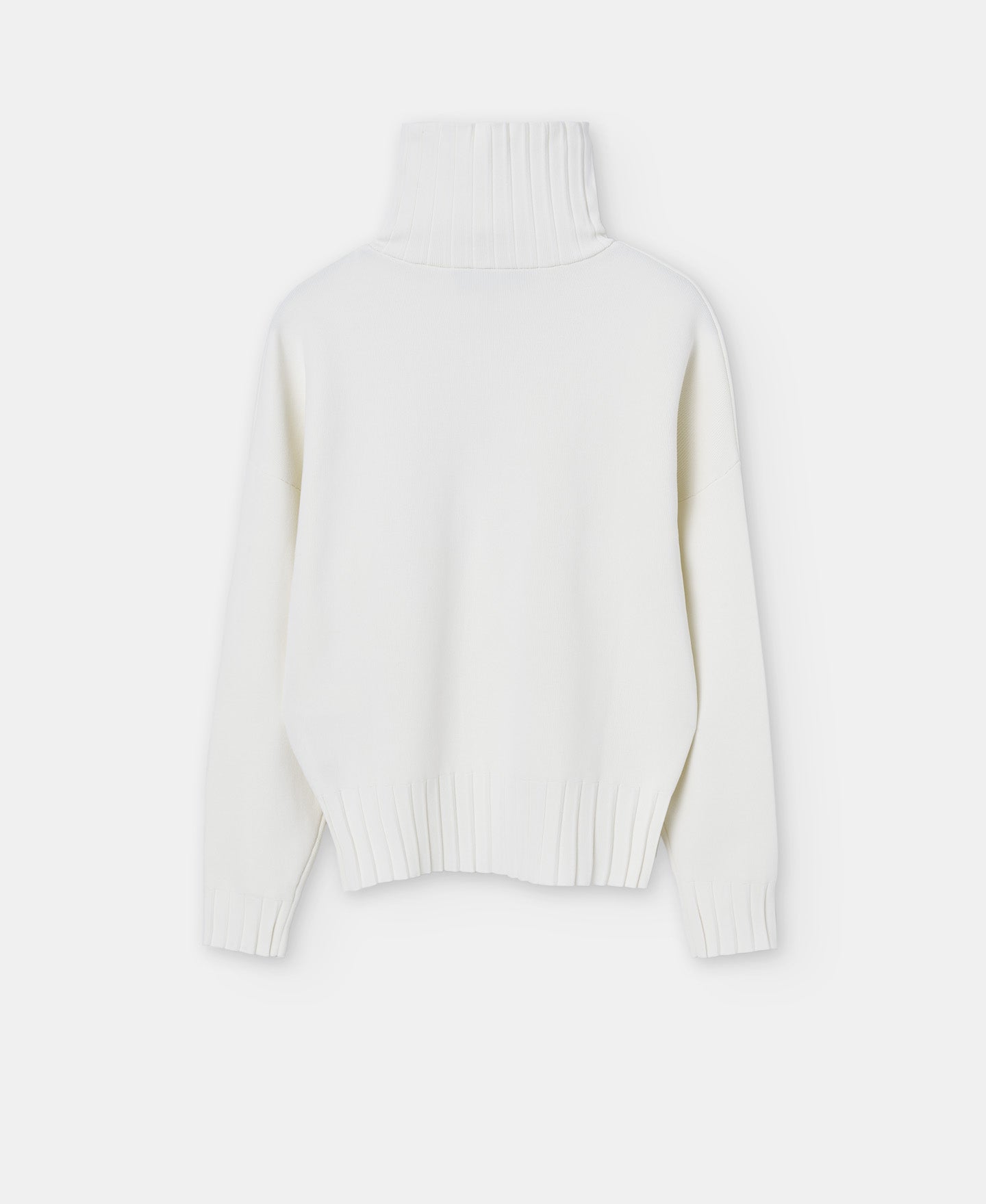Ecru Viscose And Recycled Nylon Sweater