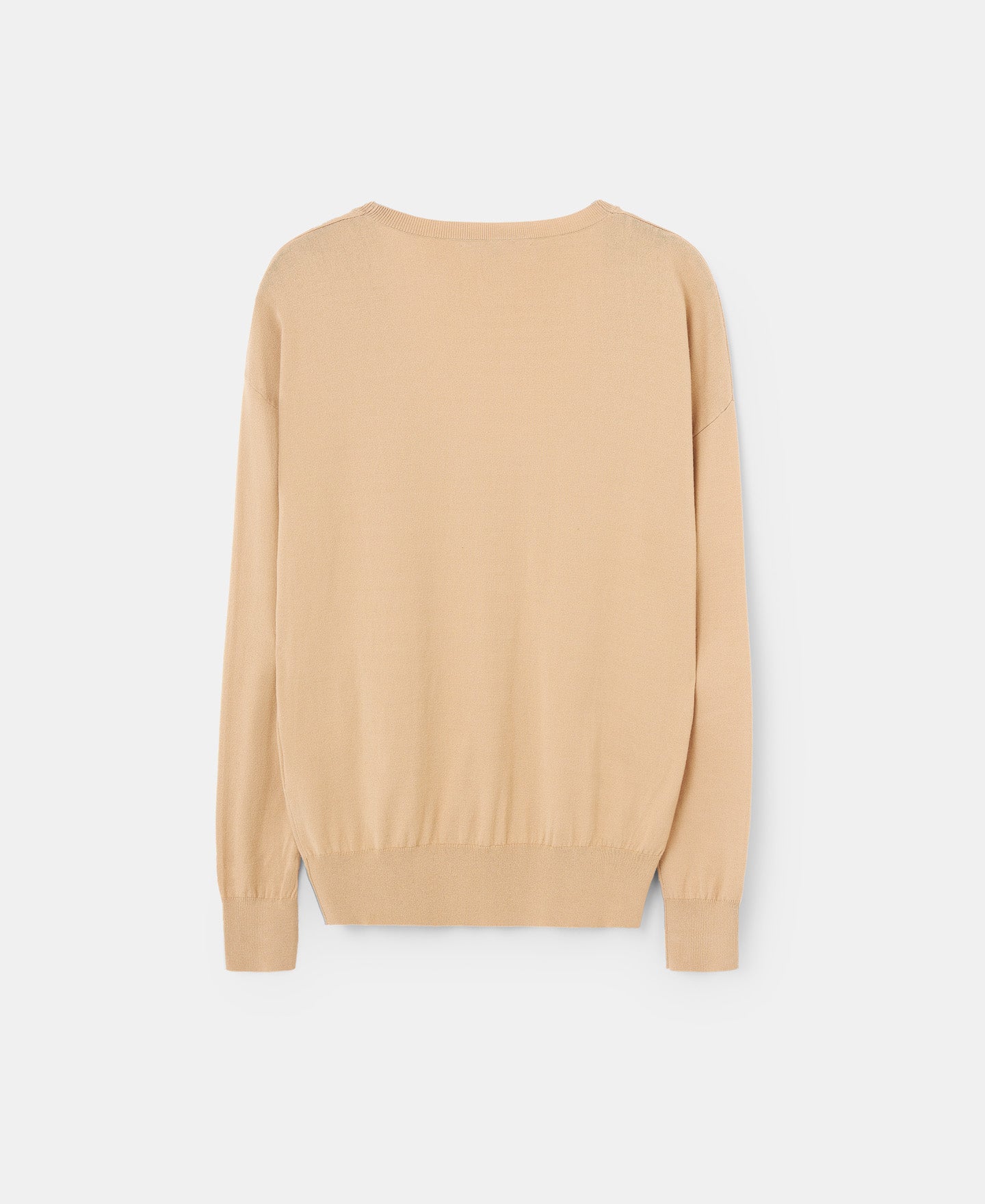 Camel Oval Neckline Sweater