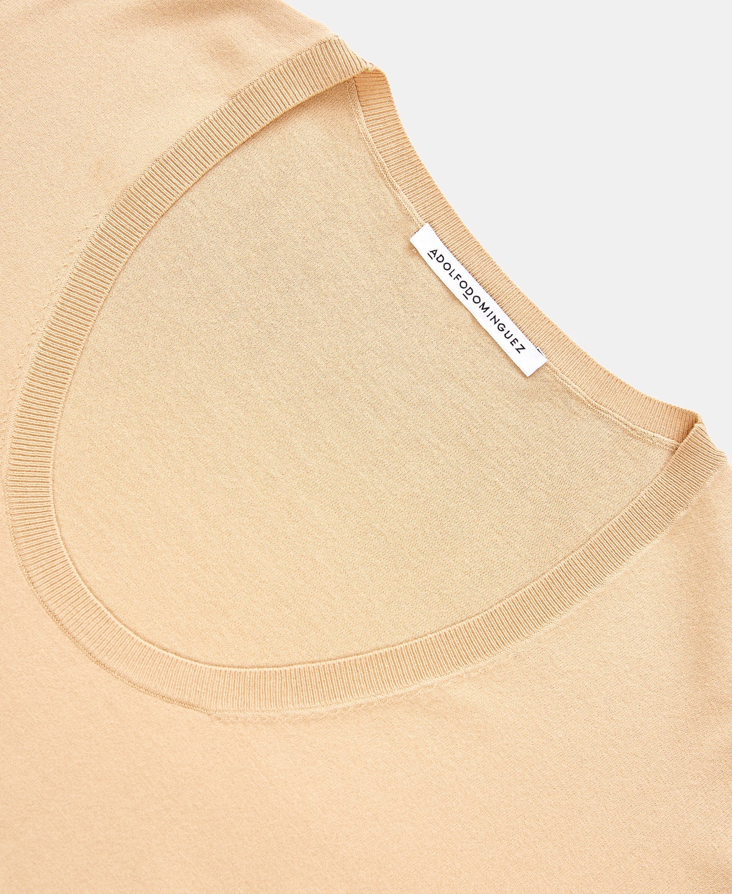 Camel Oval Neckline Sweater