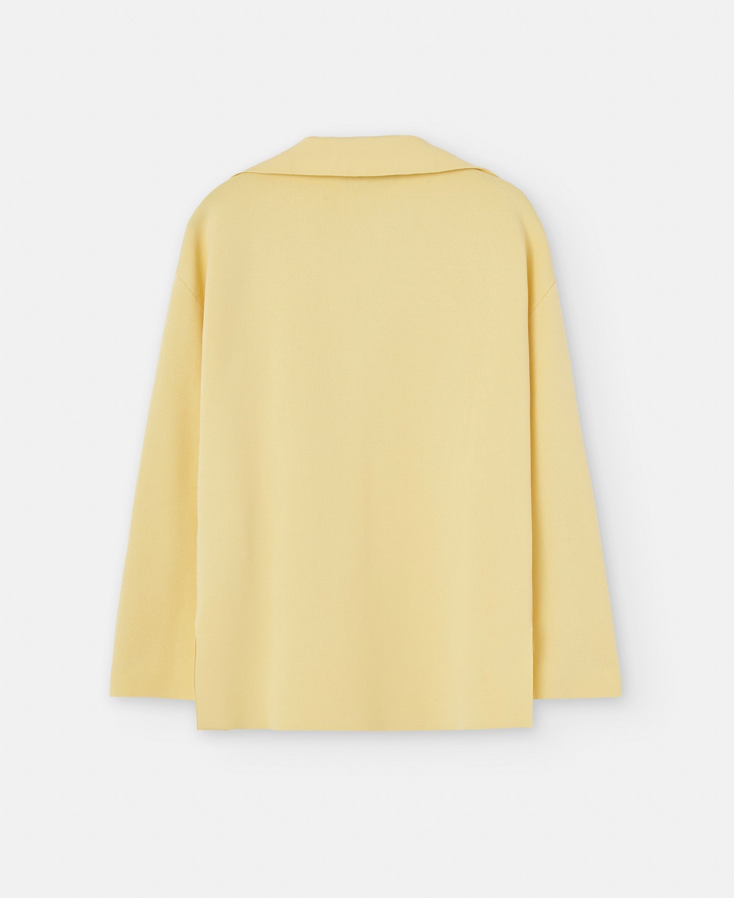 Yellow Nylon And Viscose Jersey Knitted Sweater