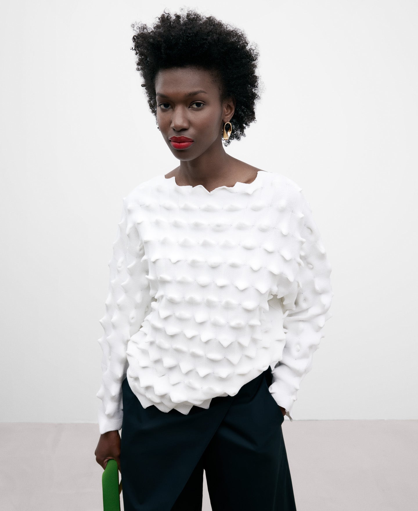 Japanese Sleeve 3D Effect Sweater