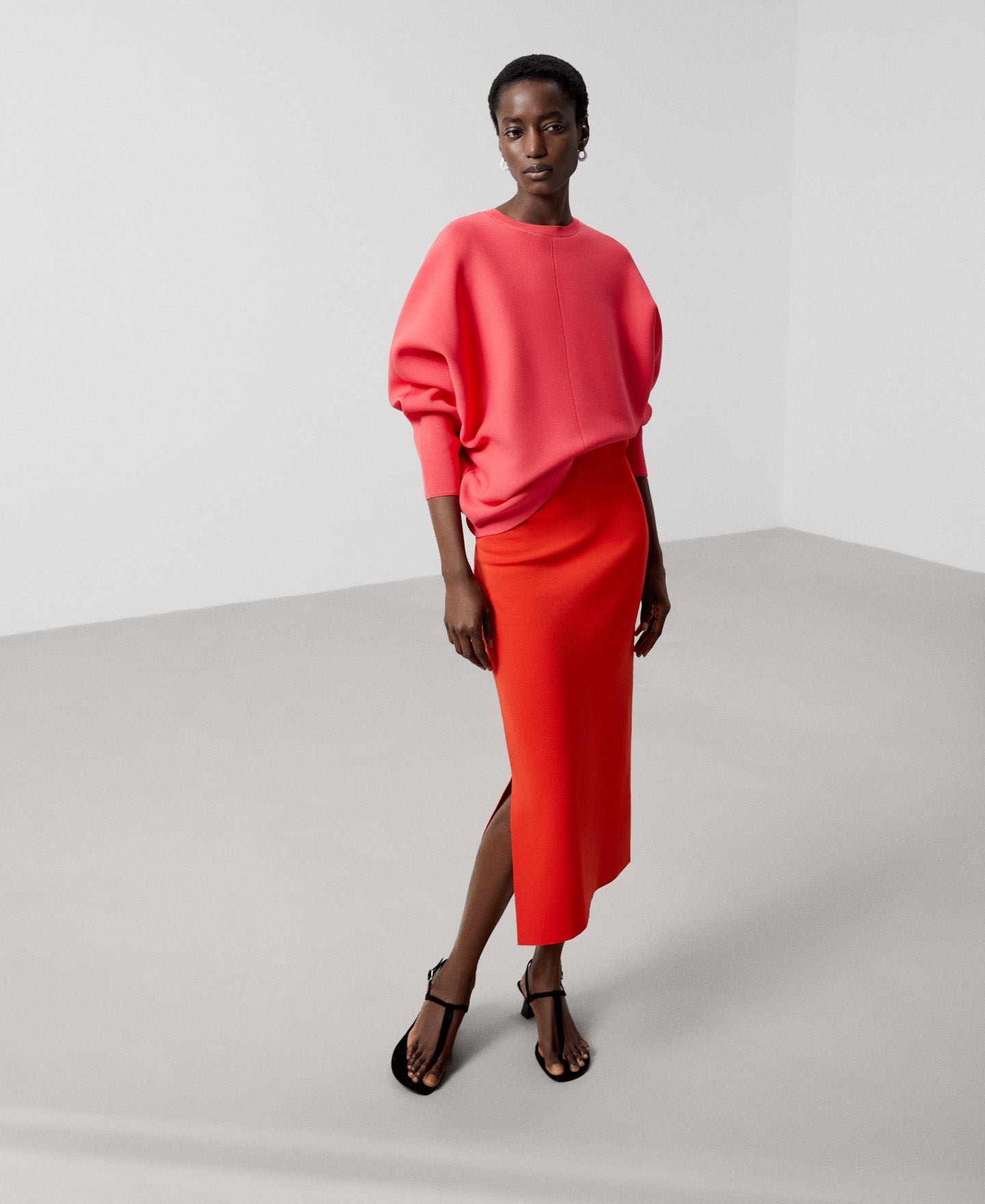 Fuchsia Recycled Nylon Japanese Sleeve Sweater