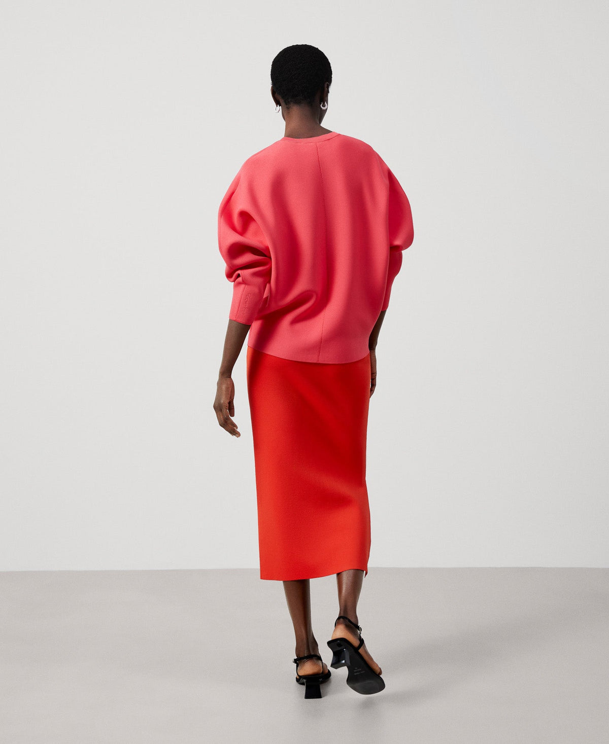 Fuchsia Recycled Nylon Japanese Sleeve Sweater