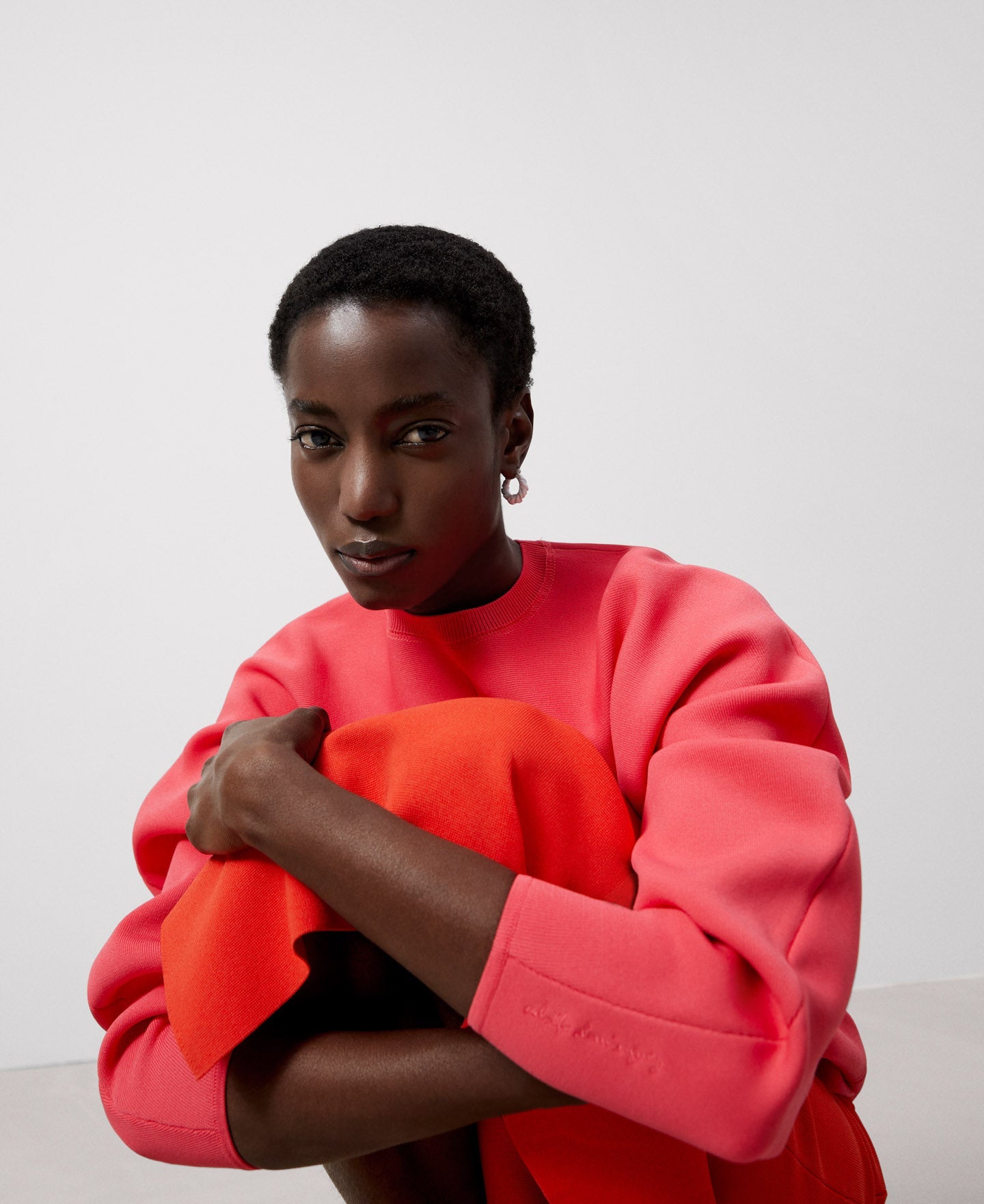 Fuchsia Recycled Nylon Japanese Sleeve Sweater