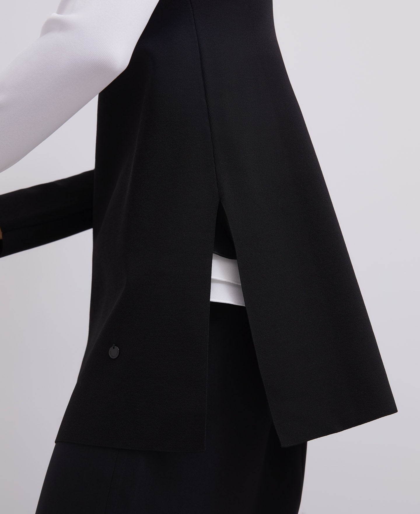 Black/Ecru Bicolor Intarsia Sweater