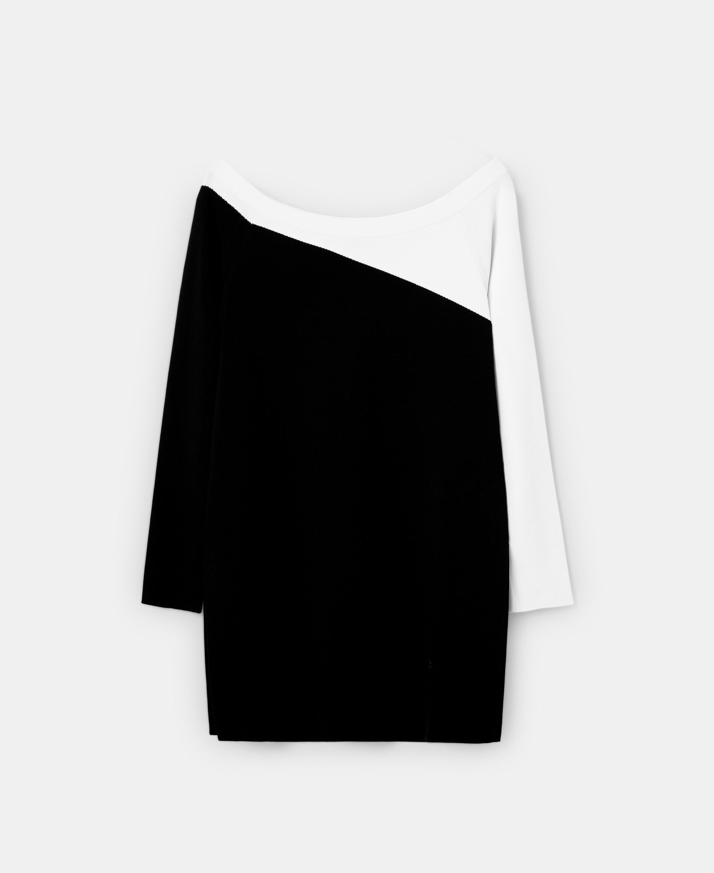 Black/Ecru Bicolor Intarsia Sweater