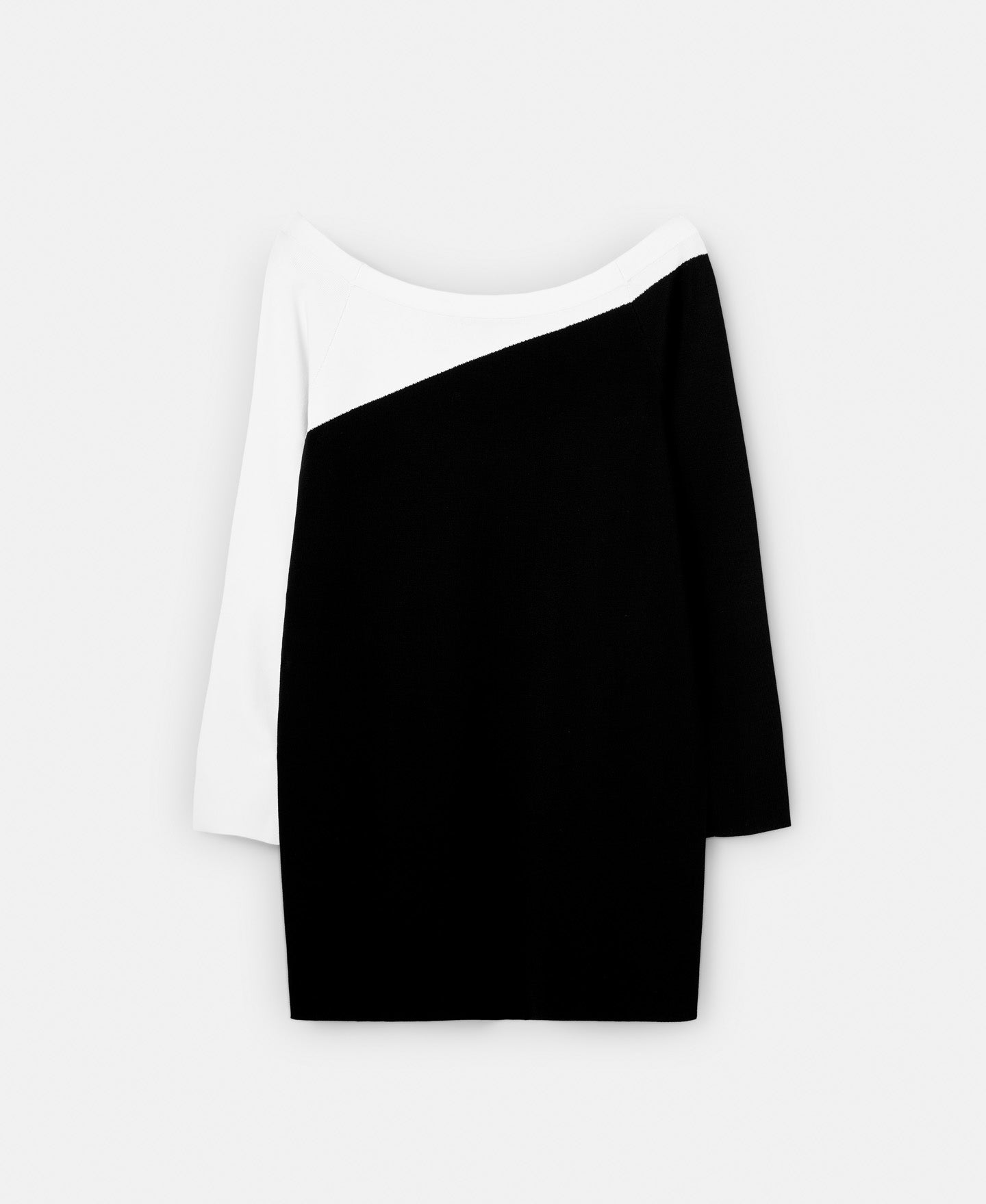 Black/Ecru Bicolor Intarsia Sweater