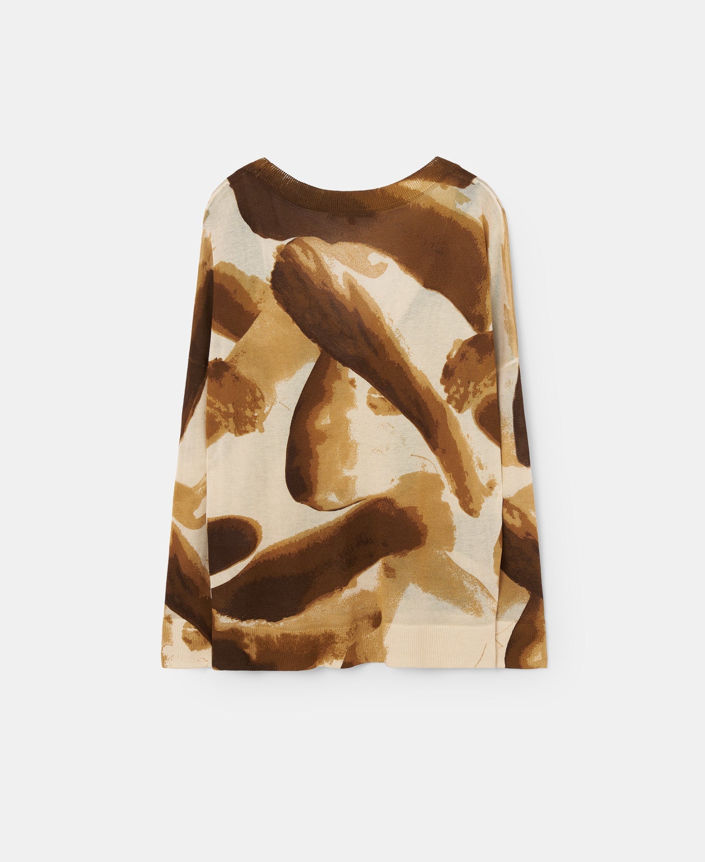 Multicolor2 V-Neck Viscose Printed Sweater