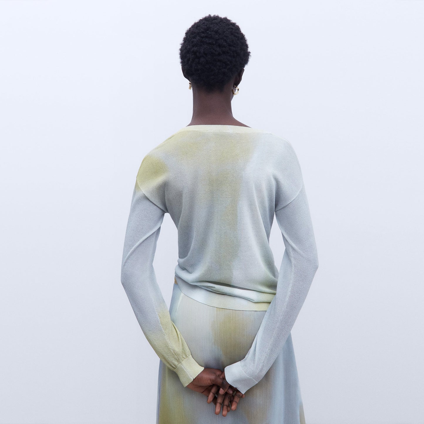 Print Sweater - Luxurious Nylon & Viscose Blend