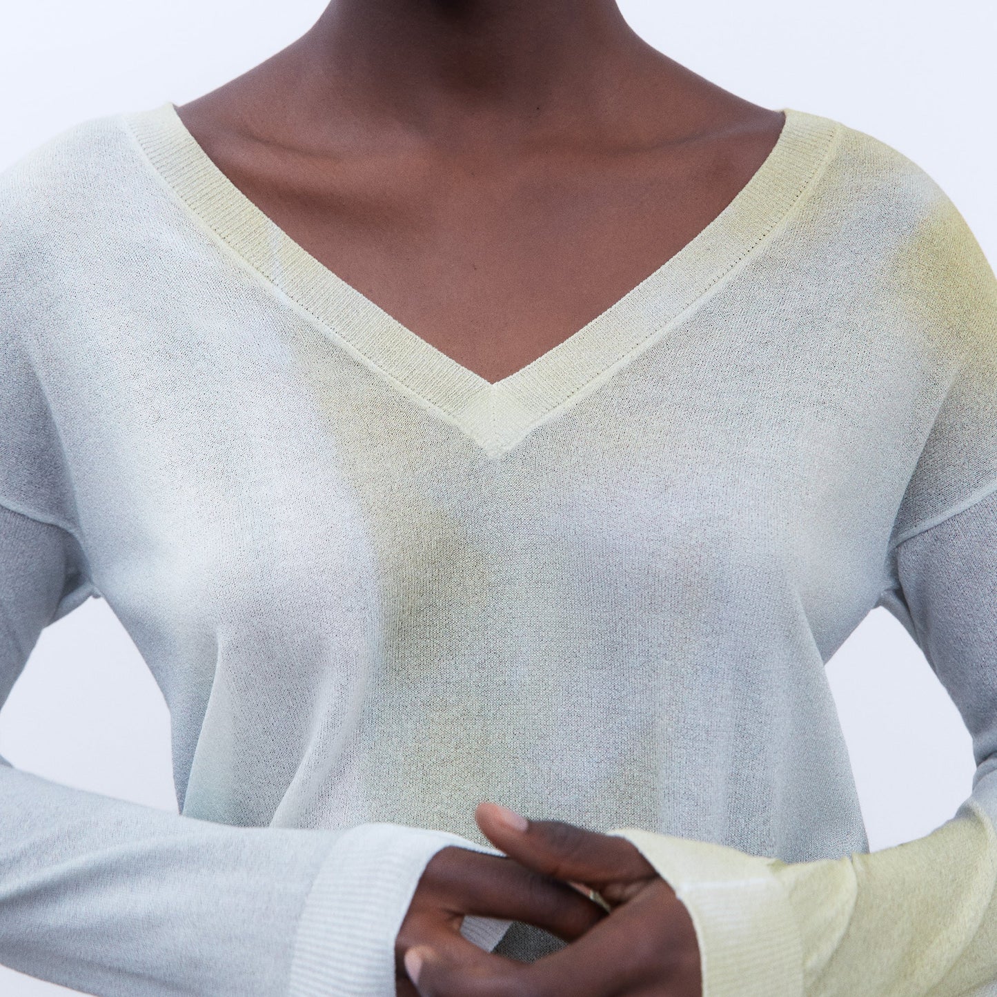 Print Sweater - Luxurious Nylon & Viscose Blend