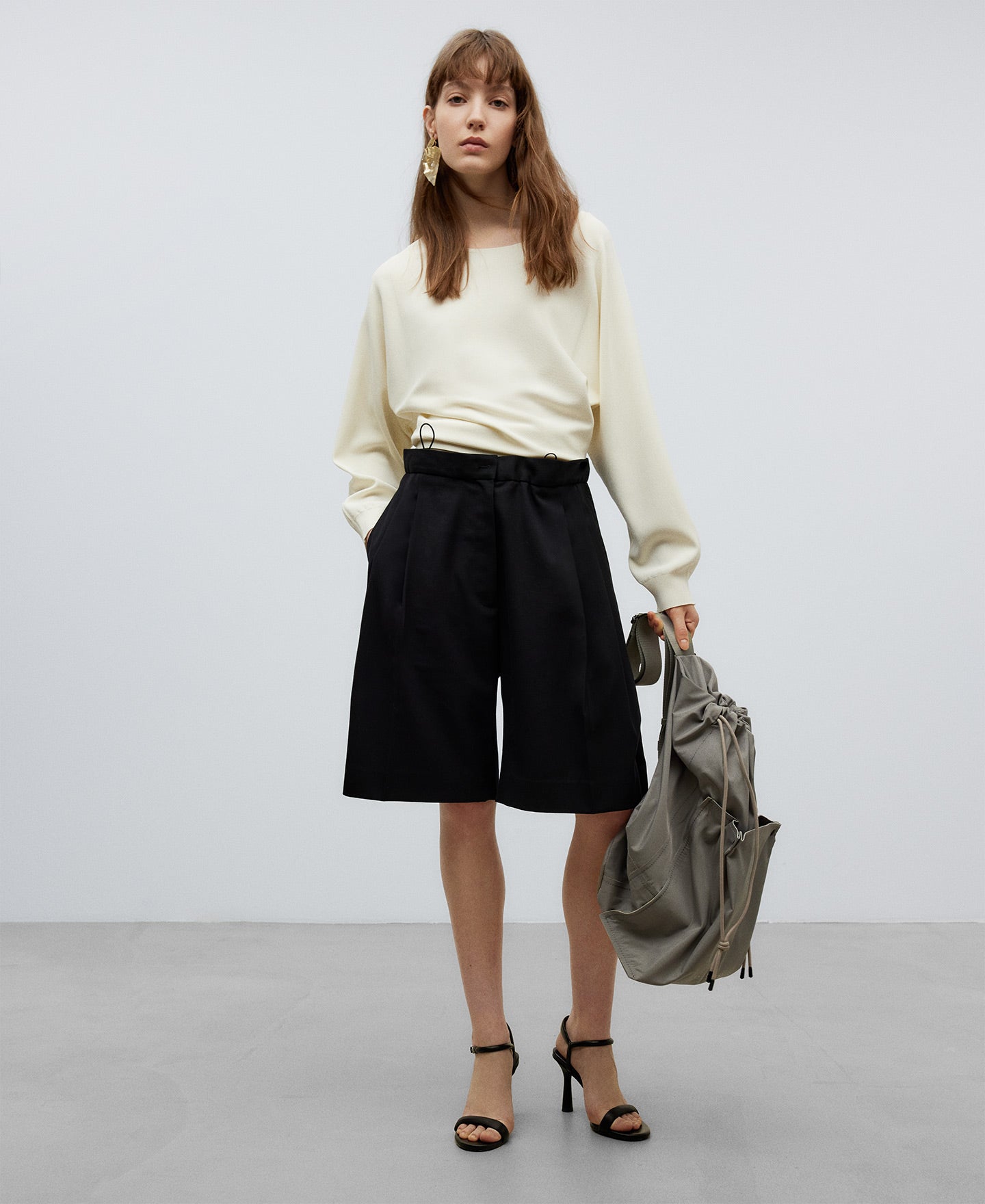 Light Cream Japanase Sleeve Sweater