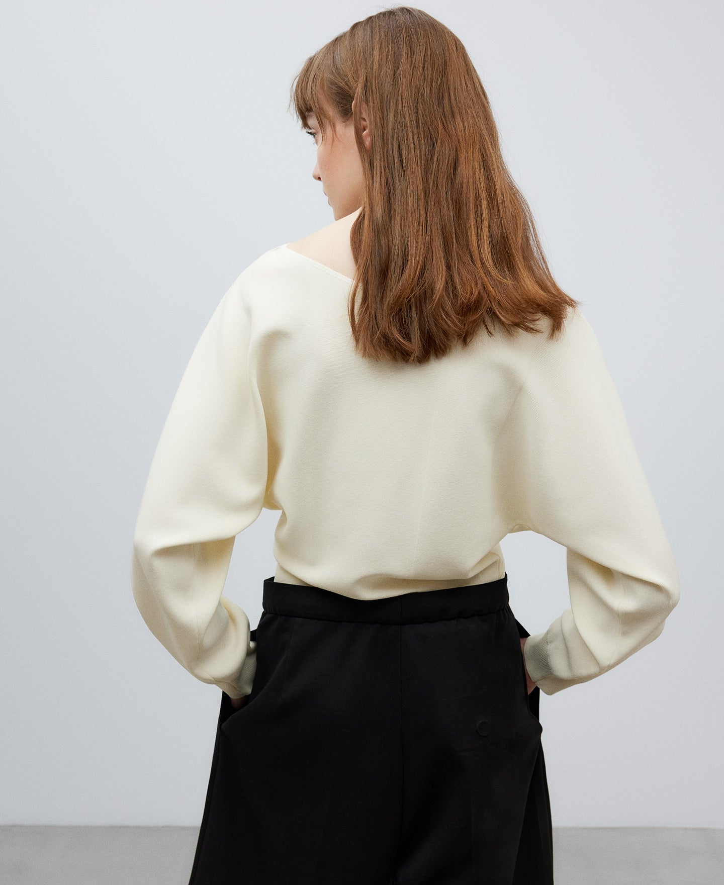 Light Cream Japanase Sleeve Sweater