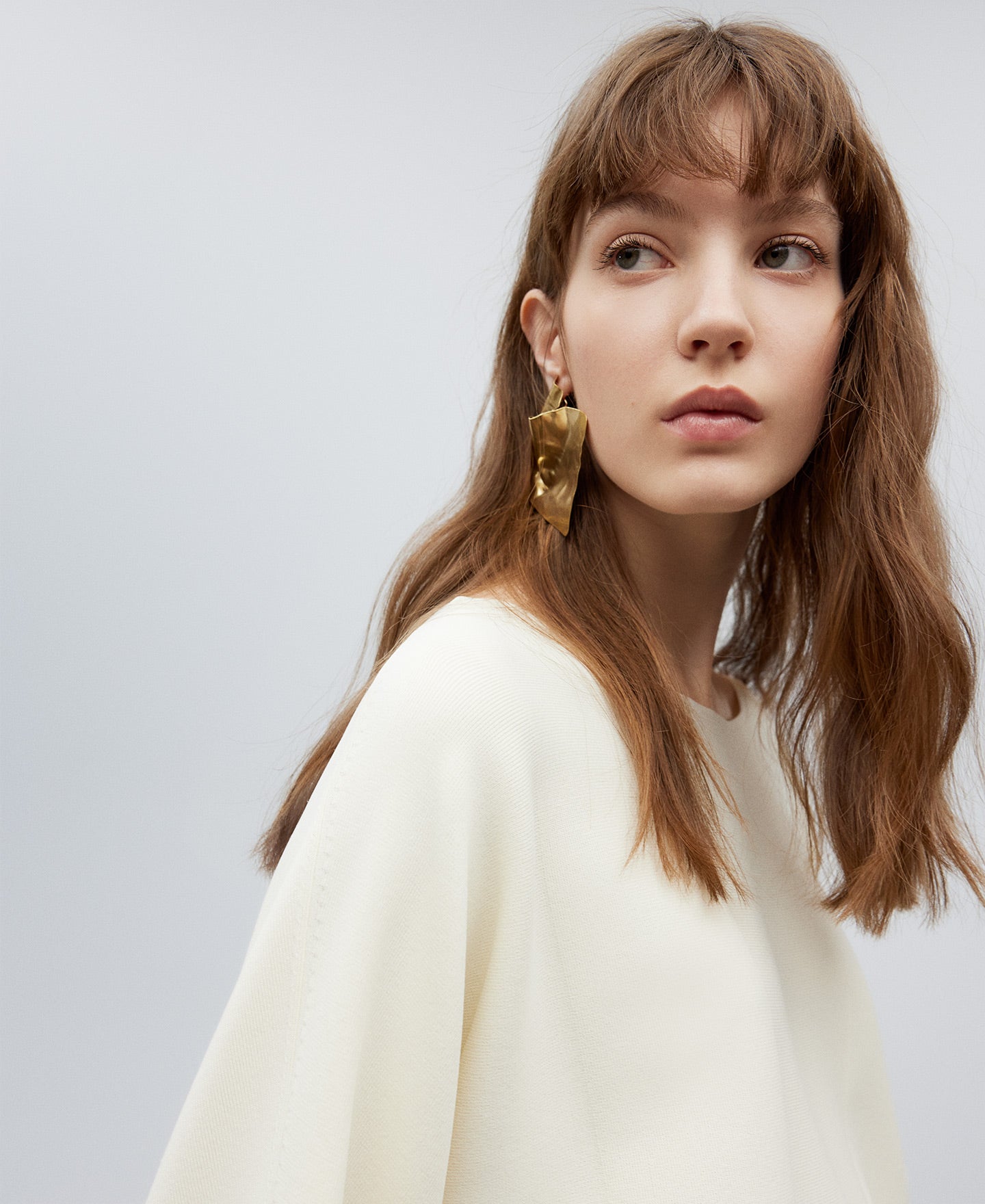 Light Cream Japanase Sleeve Sweater