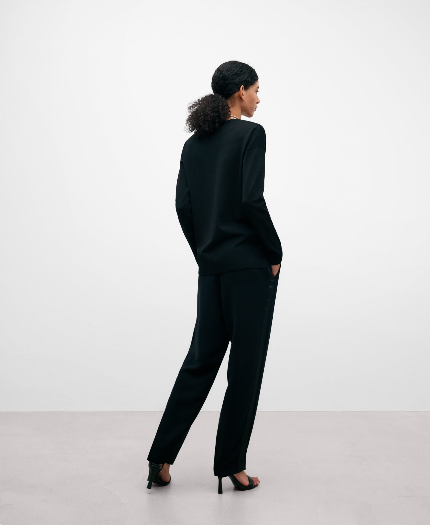 V-Neckline Viscose Sweater Woman