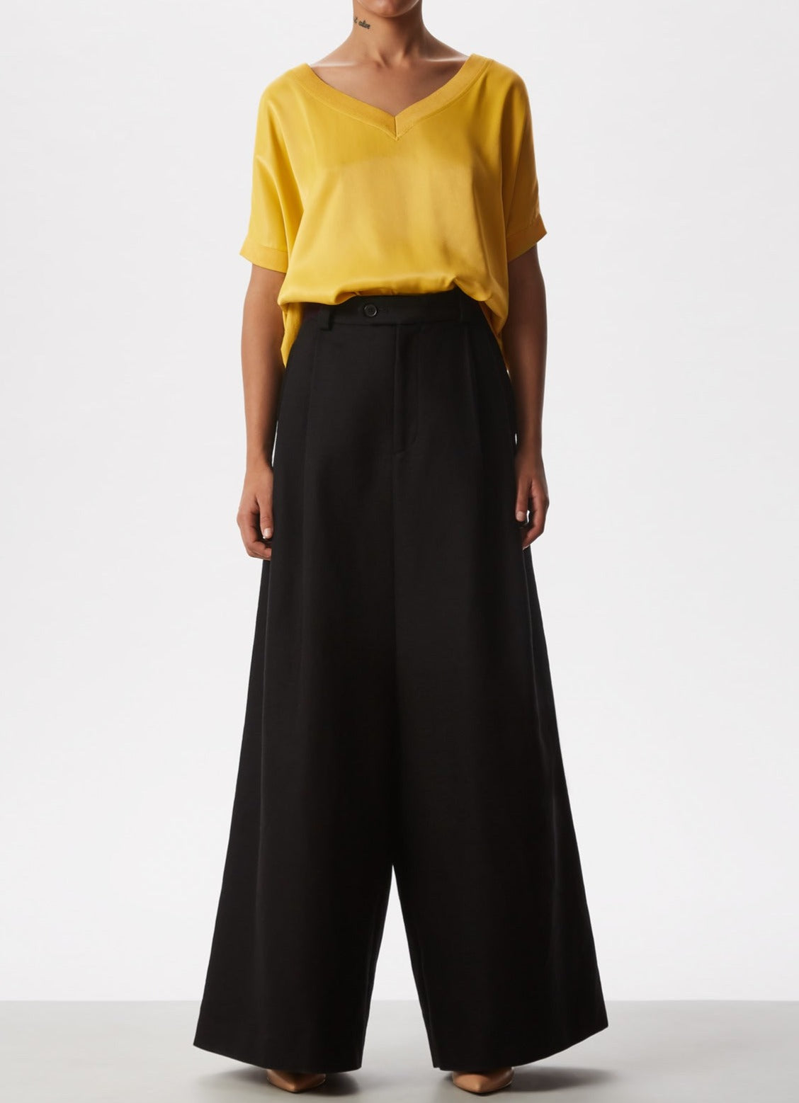 Pistachio Green Viscose And Cotton Sweater