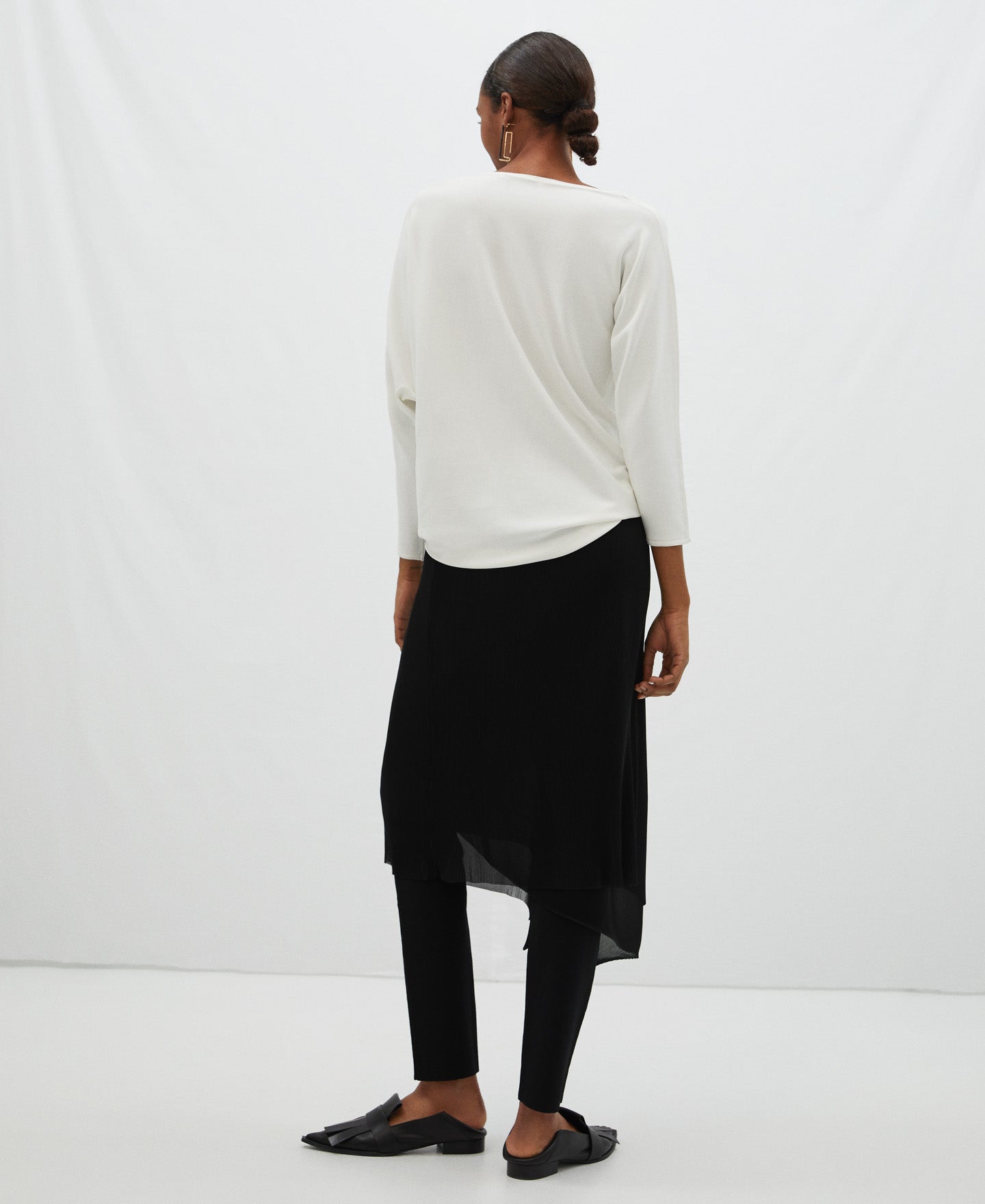 Ecru Intarsia Crack Sweater