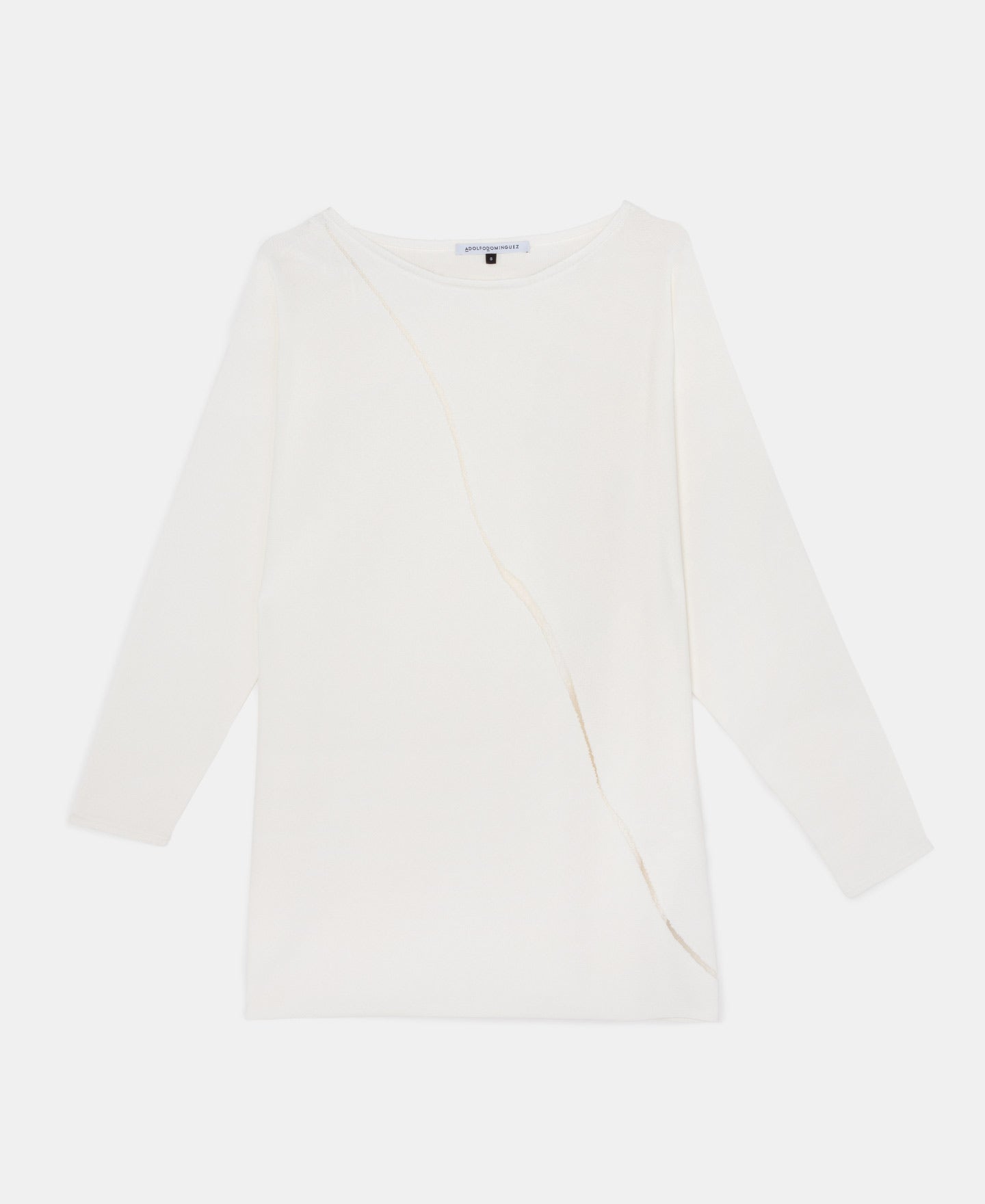 Ecru Intarsia Crack Sweater