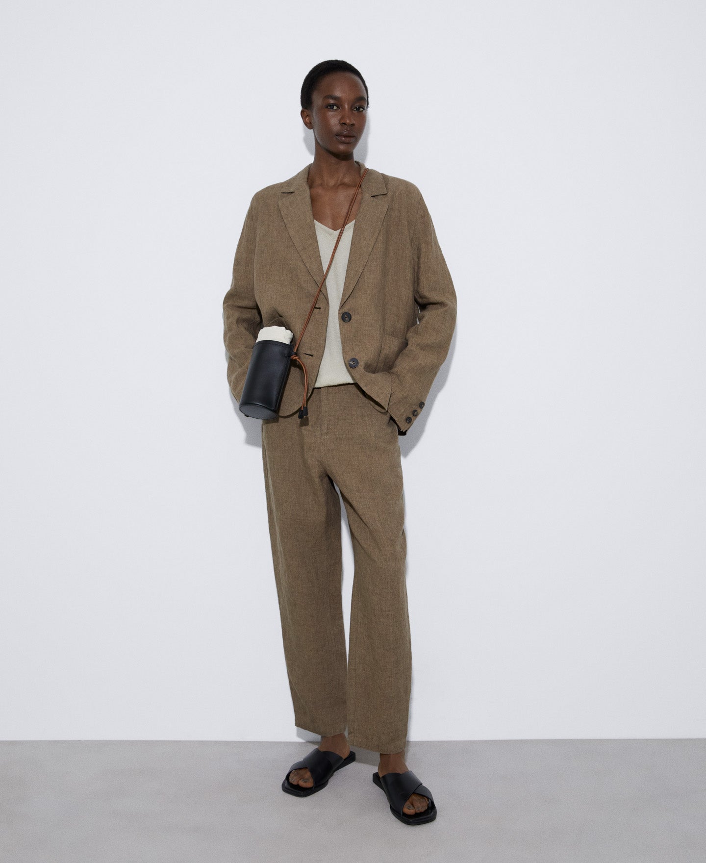 Sand Fine Linen Sweater