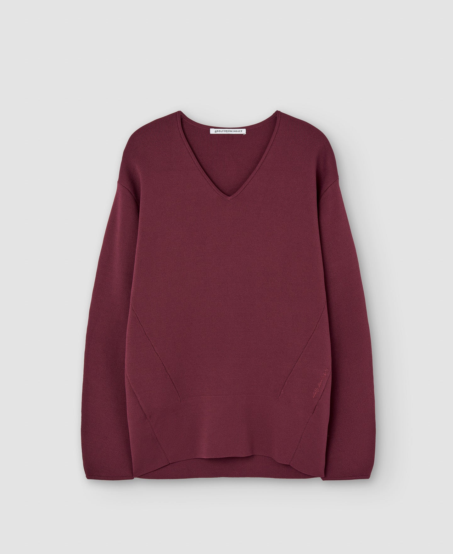 Makeup V-Neck Mohair Sweater