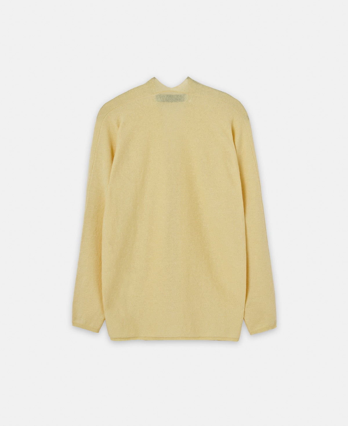 Light Yellow Organic Cotton And Linen Sweater