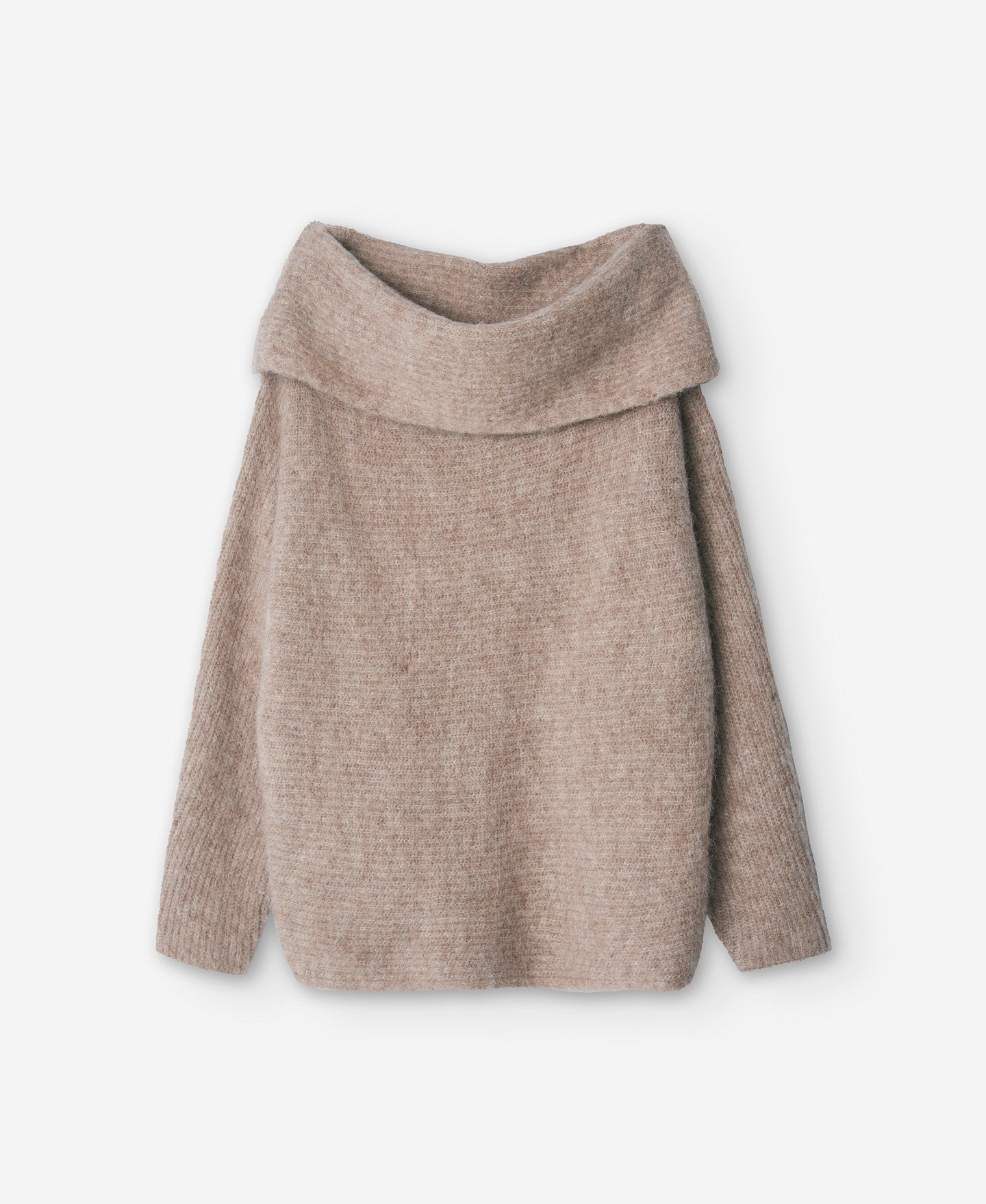 Stone Knitted Sweater In Alpaca Fabric