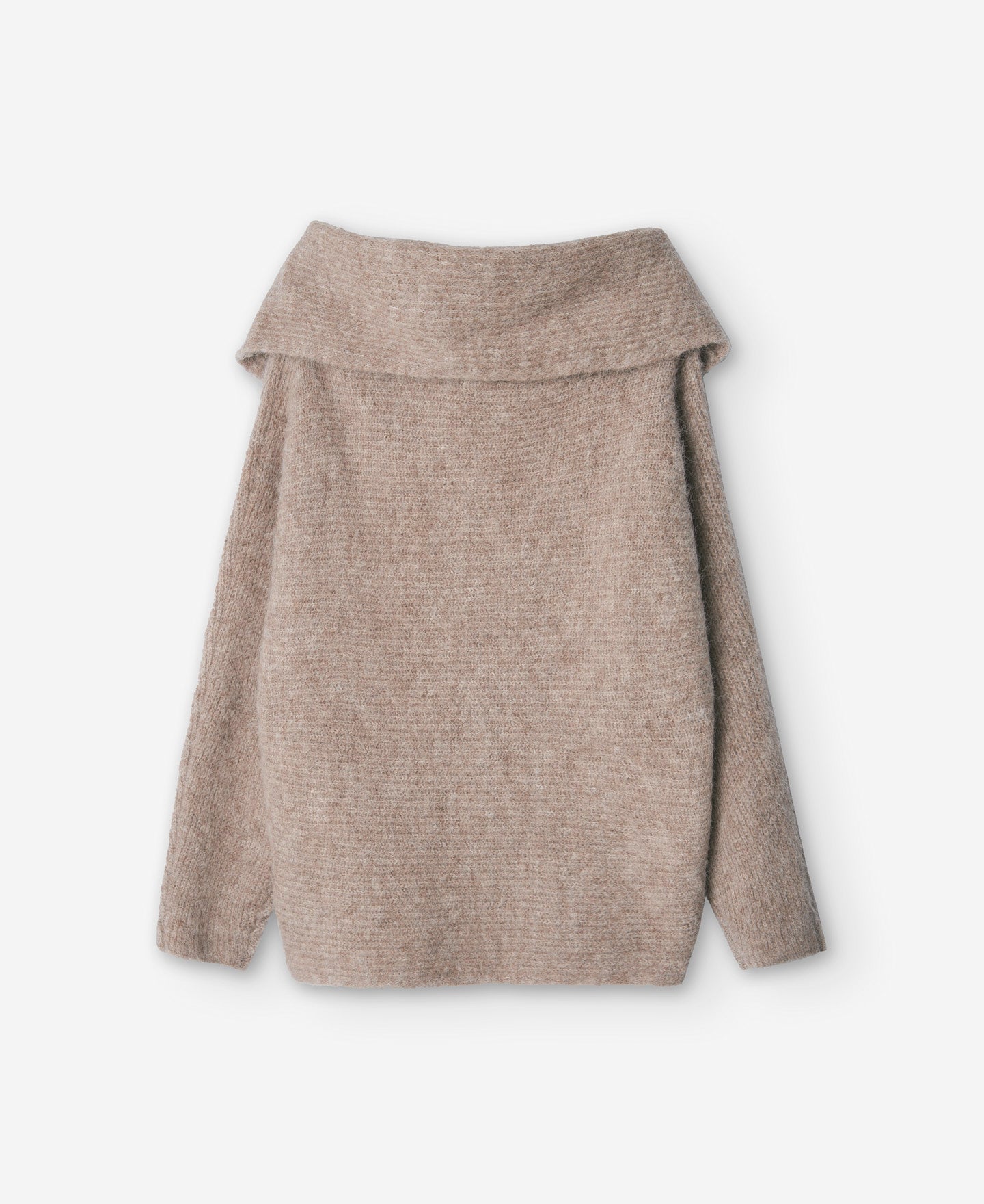 Stone Knitted Sweater In Alpaca Fabric