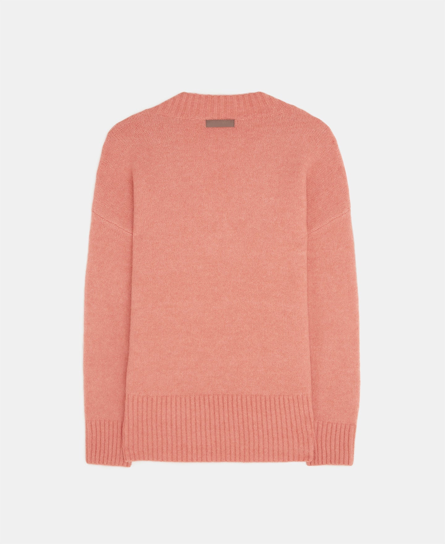 Pink Alpaca V-Neckline Sweater