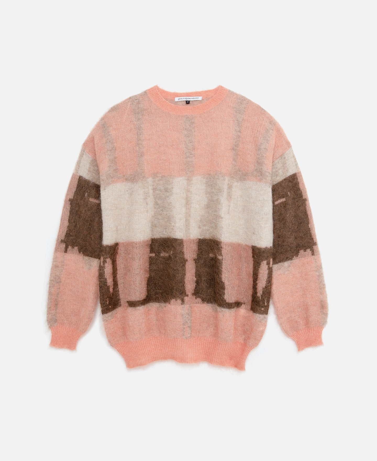 Pink Carded Mohair Sweater
