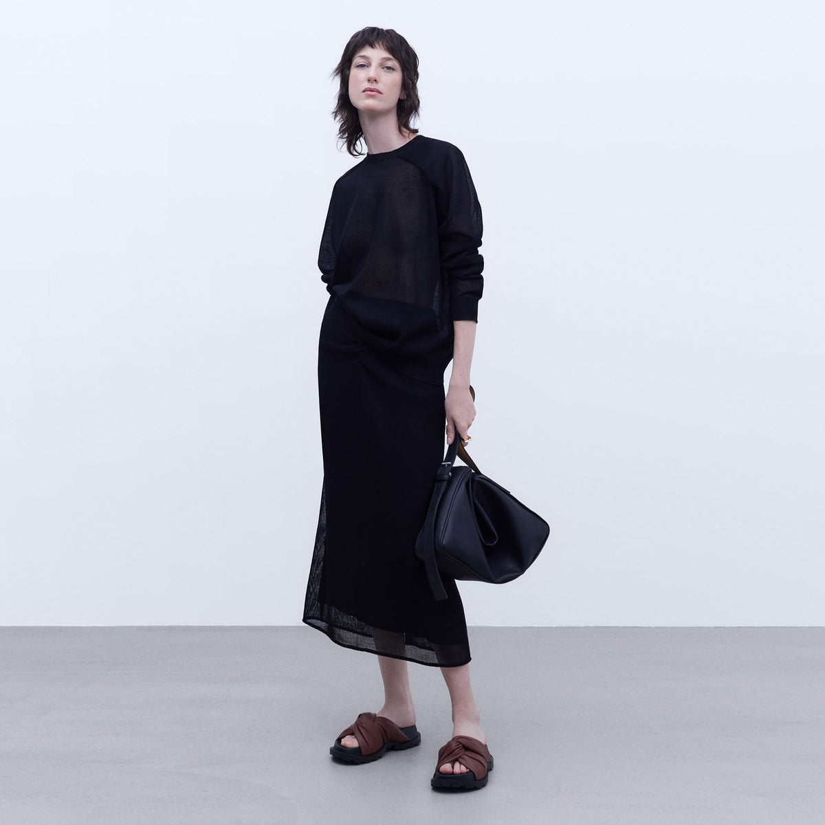 Viscose Raglan Sleeve Sweater