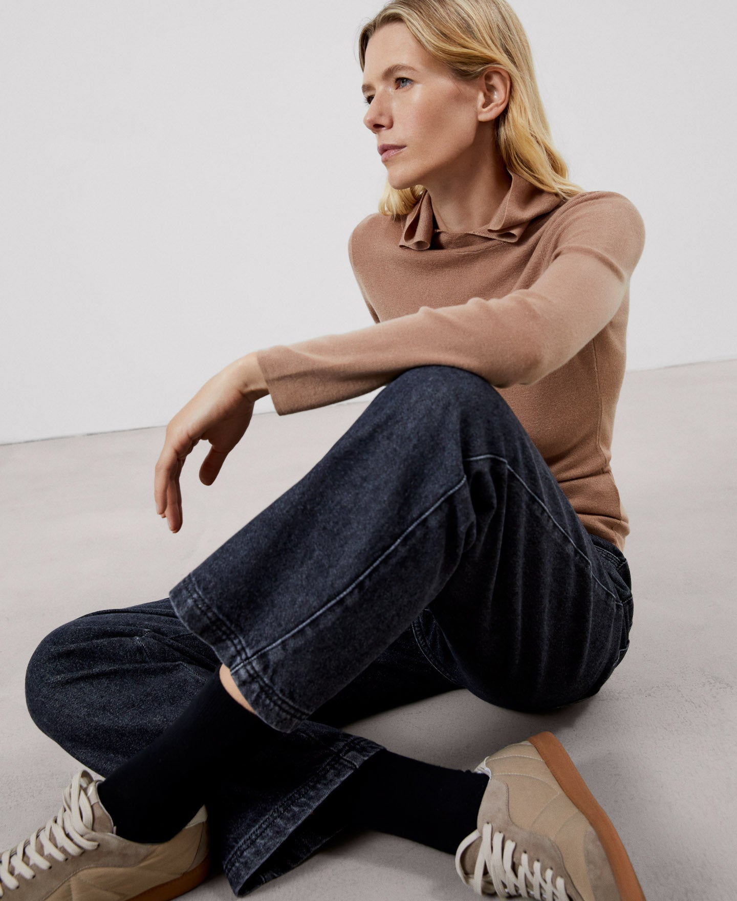 Camel Lenzing Lyocell Extra Fine Sweater